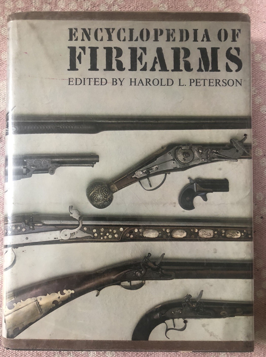 Vtg 1964 Encyclopedia of Firearms Peterson 1st Edition Hardcover Ex-lib