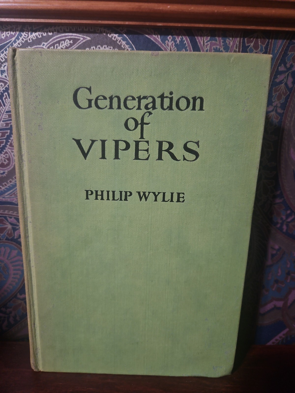 GENERATION OF VIPERS by PHILIP WYLIE 1942 HARDCOVER WARTIME EDITION