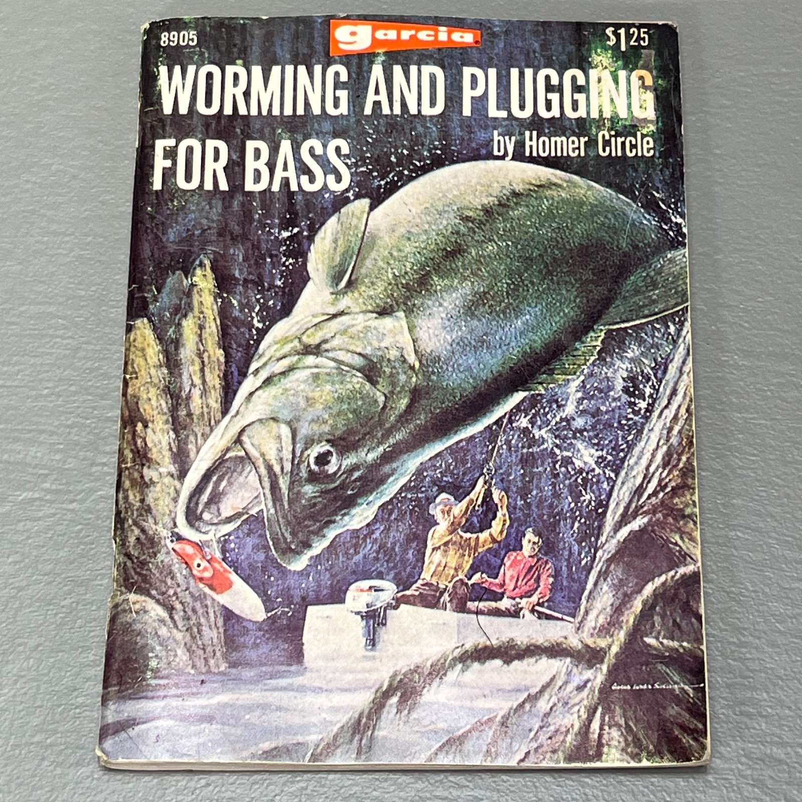 Vintage 1972 Garcia Worming & Plugging For Bass Homer Circle Fishing Guide Book