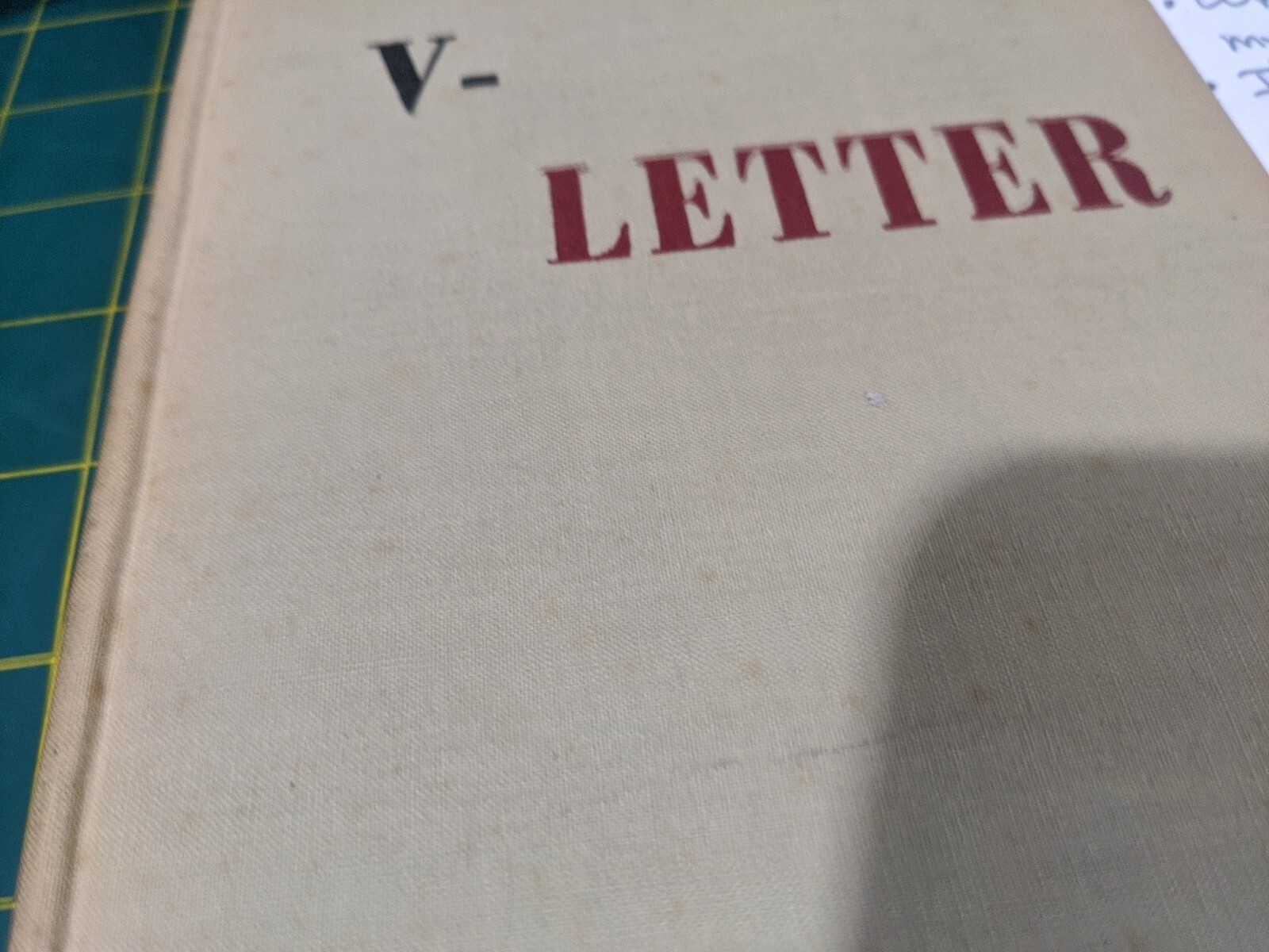 1944 V-Letter and Other Poems by Karl Shapiro FIRST EDITION Rare