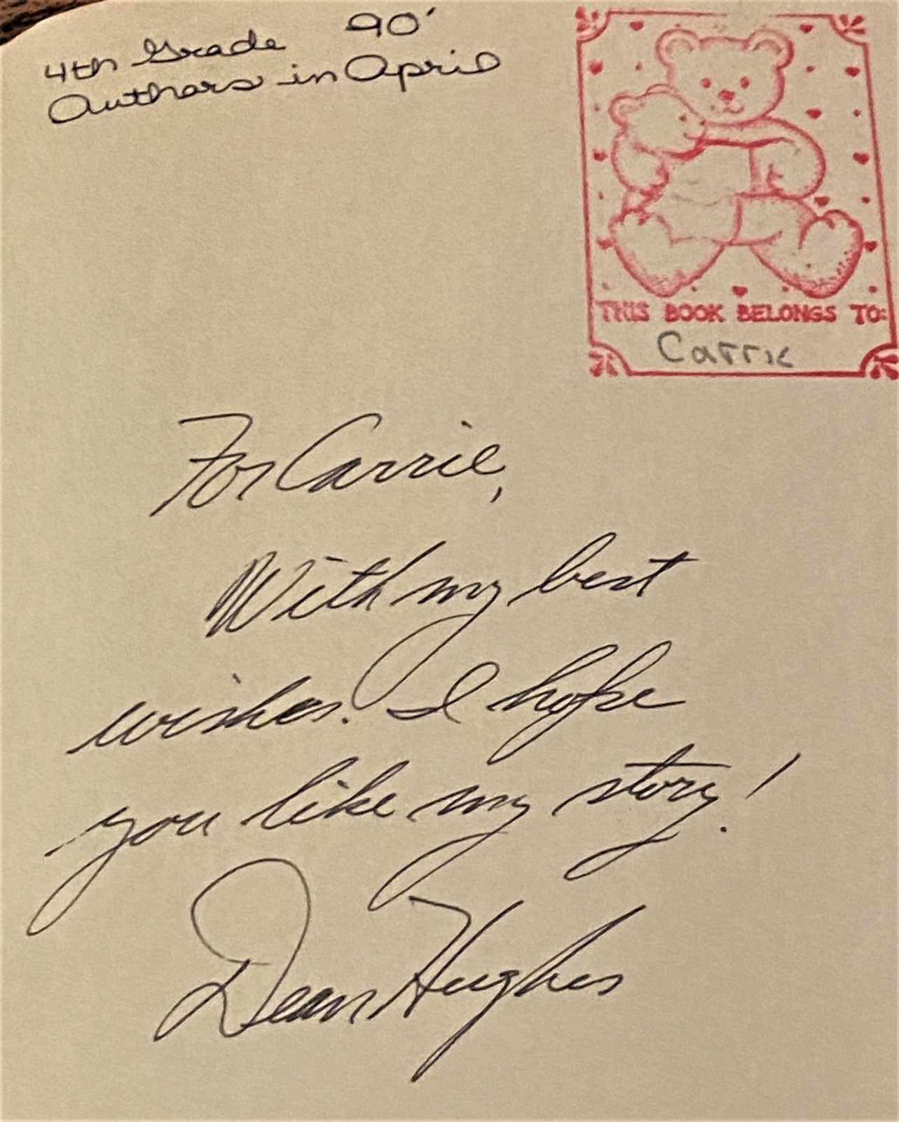 Dean Hughes / CORNBREAD AND PRAYER Signed 1st Edition 1988
