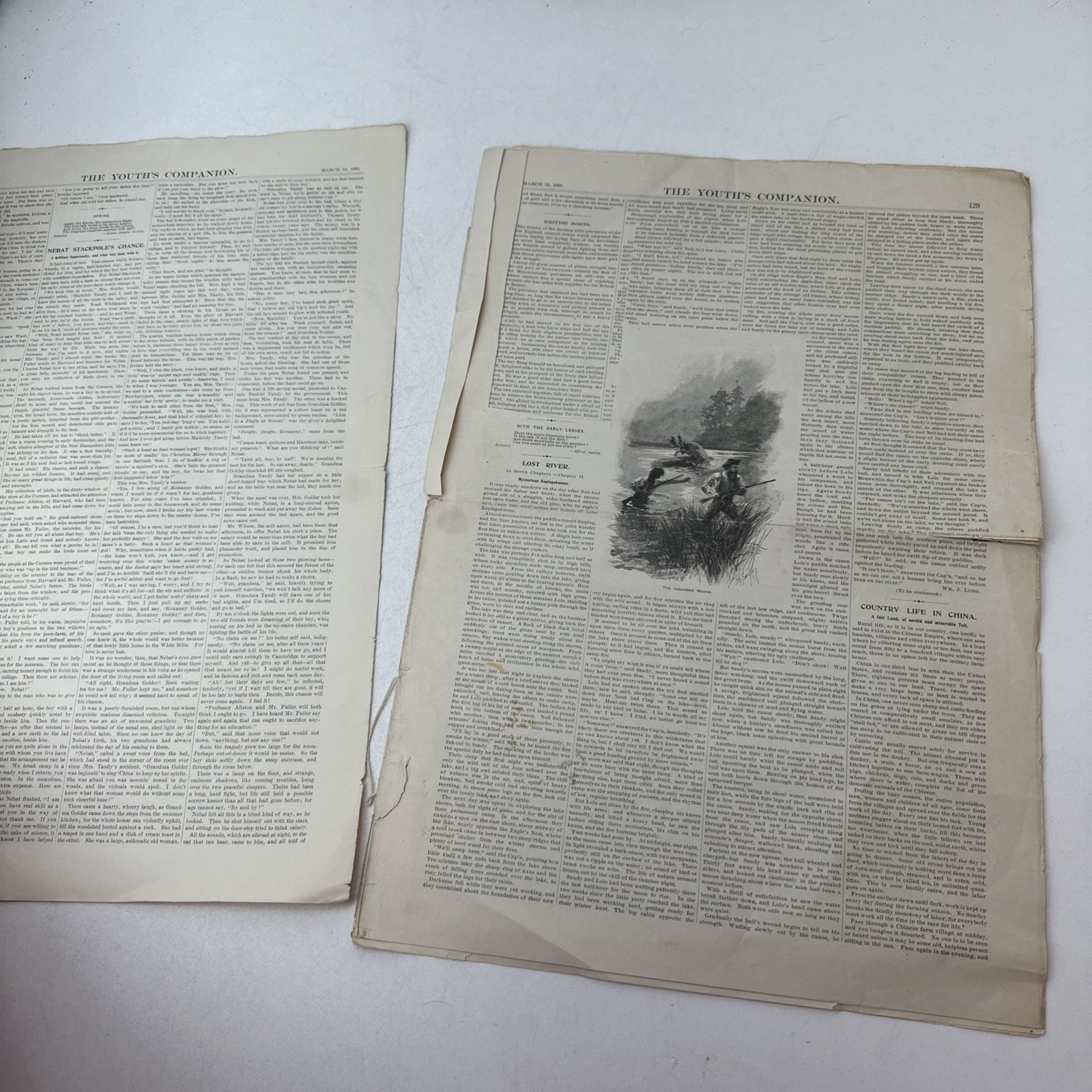 The Youth’s Companion July 4th 1895, New Year’s 1901 Lot of 5 Antique Magazines