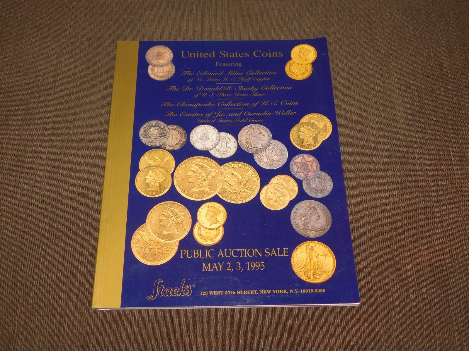 VINTAGE 1995 STACK’S U S COINS AUCTION CATALOGUE BOOK