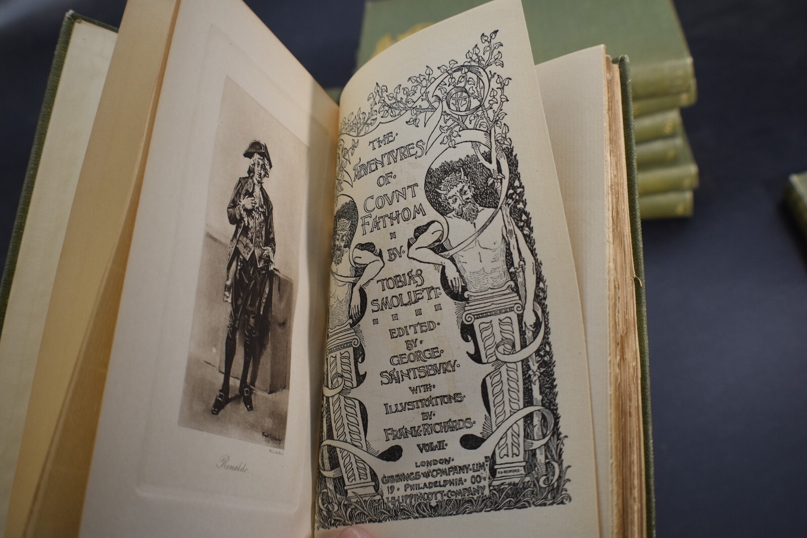 1900/1903 *LIMITED ED* THE WORKS OF TOBIAS SMOLLETT *12 Volumes* ILLUSTRATED