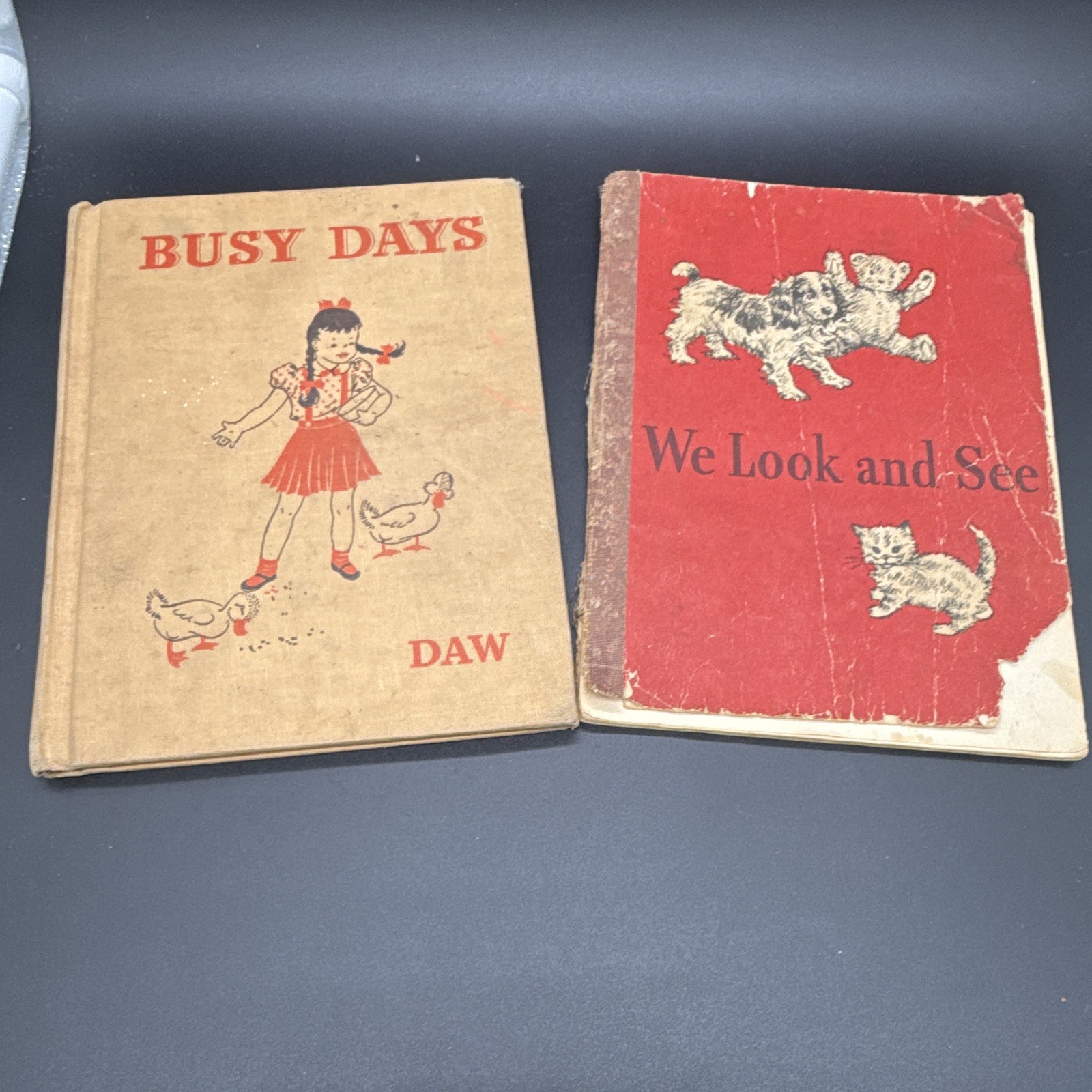 1940’s Dick And Jane Books/Set Of 2