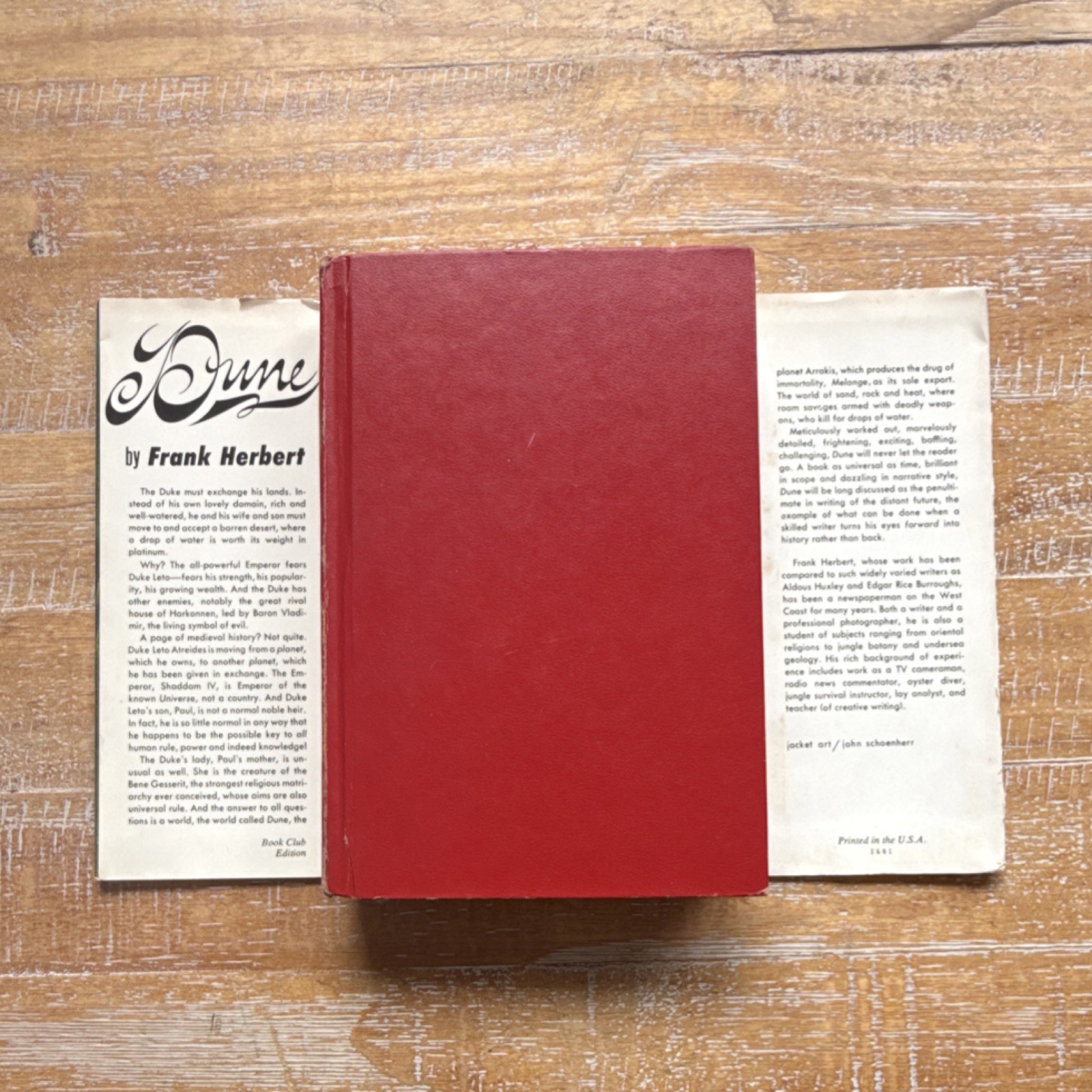 Frank Herbert – Dune: Chilton Book Company 1965 Book Club Edition Dust Jacket HC
