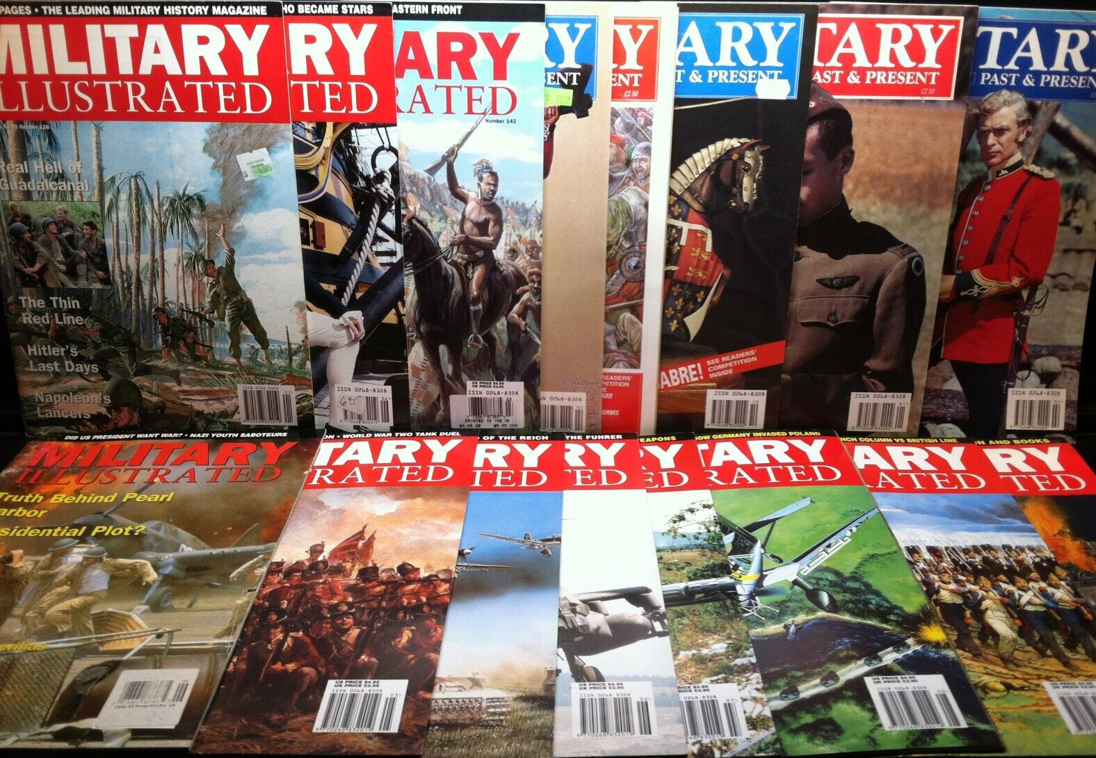 Military Illustrated Past & Present Magazine Lot of 16 (1990’s, UK) No. 33.. 157