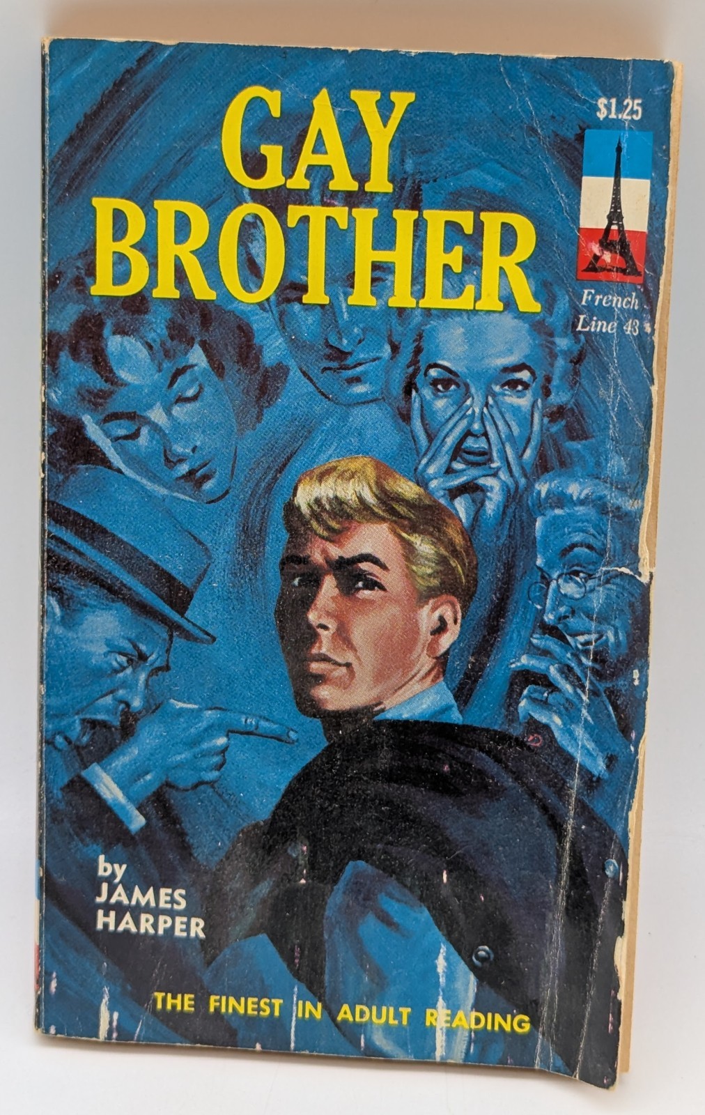 1968 Gay Brother James Harper PEC French Line 43 Gay Pulp Paperback