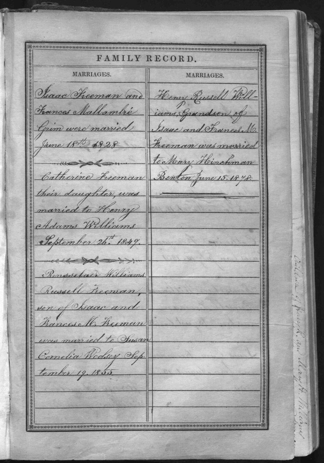 Freeman Family Bible (Bible Rescue #232).