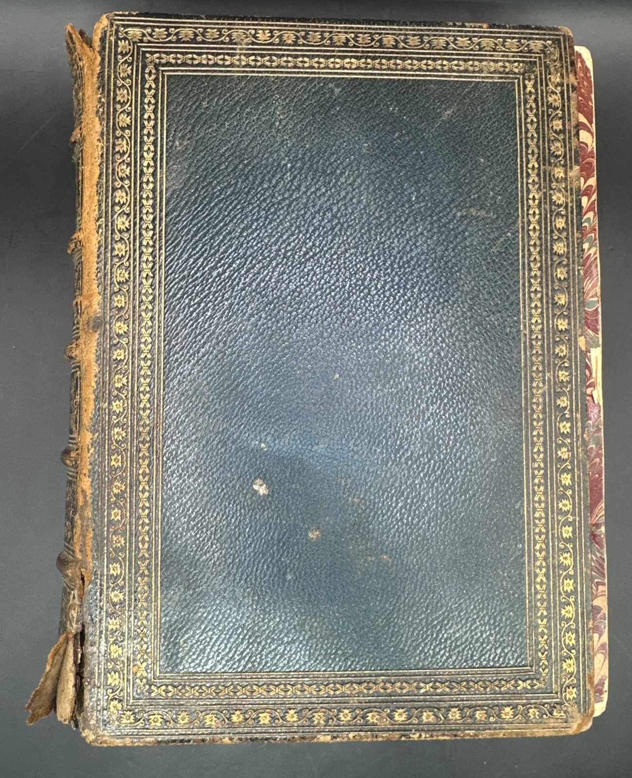 1860s Alfred Tennyson Poem New Edition Illustrated Antique Book Leather