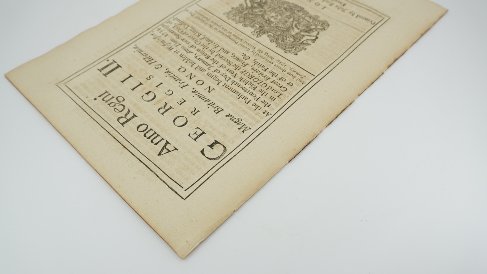 1736 Act of Parliament George II Glasgow Tax Ale Beer Duty Baskett London