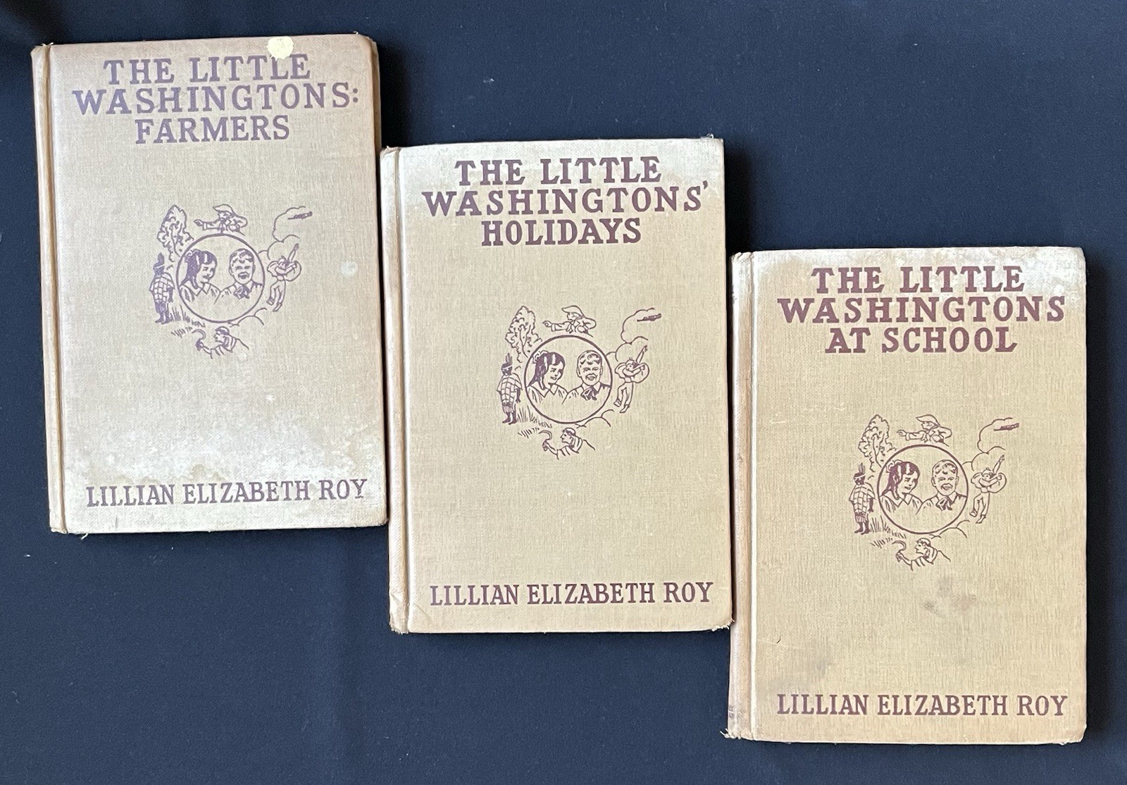 The Little Washingtons Set of 3 Books by Lillian E Roy—1920-26—HC—Antique