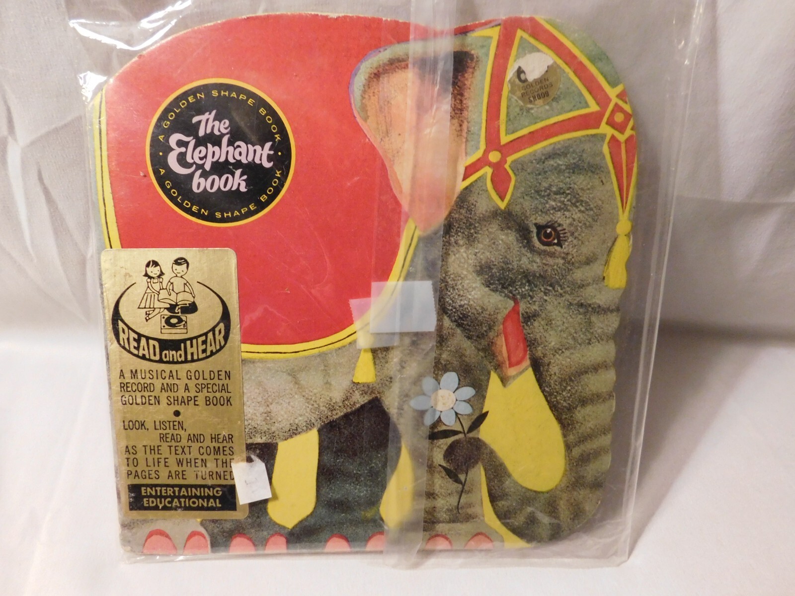 The Elephant Book A Golden Shape Book Read and Hear 1965 Vintage