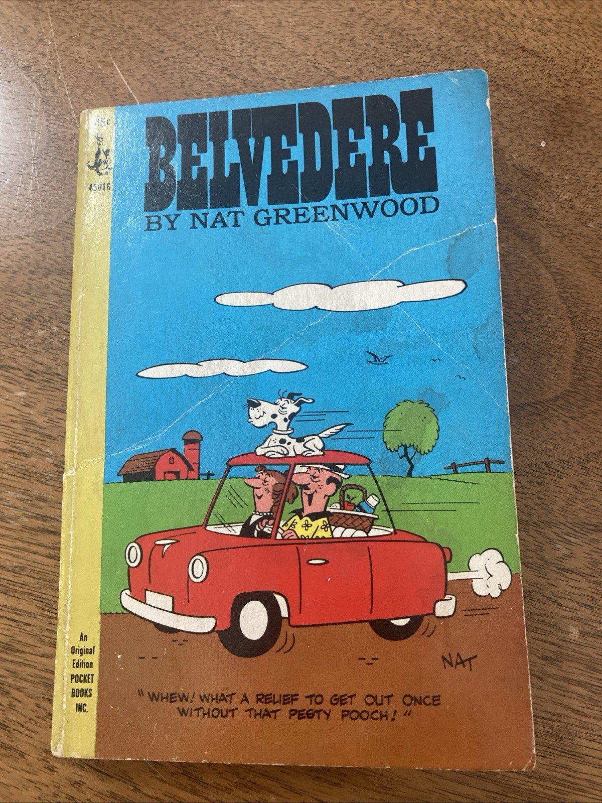 Belvedere Nat Greenwood Vintage Comic Book Pocket Book Edition 1965