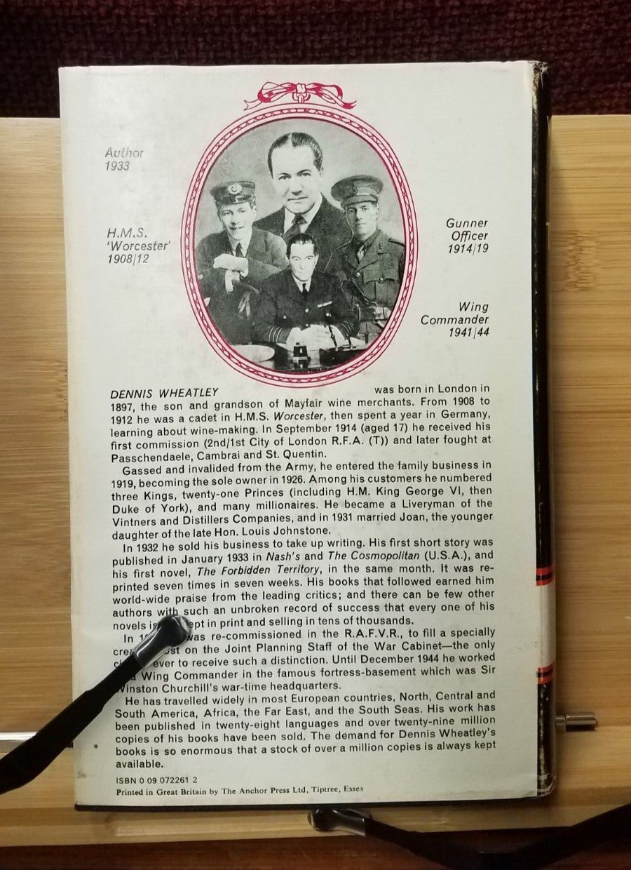 They Used Dark Forces by Dennis Wheatly, Dust Jacket, Scarce Edition 1972