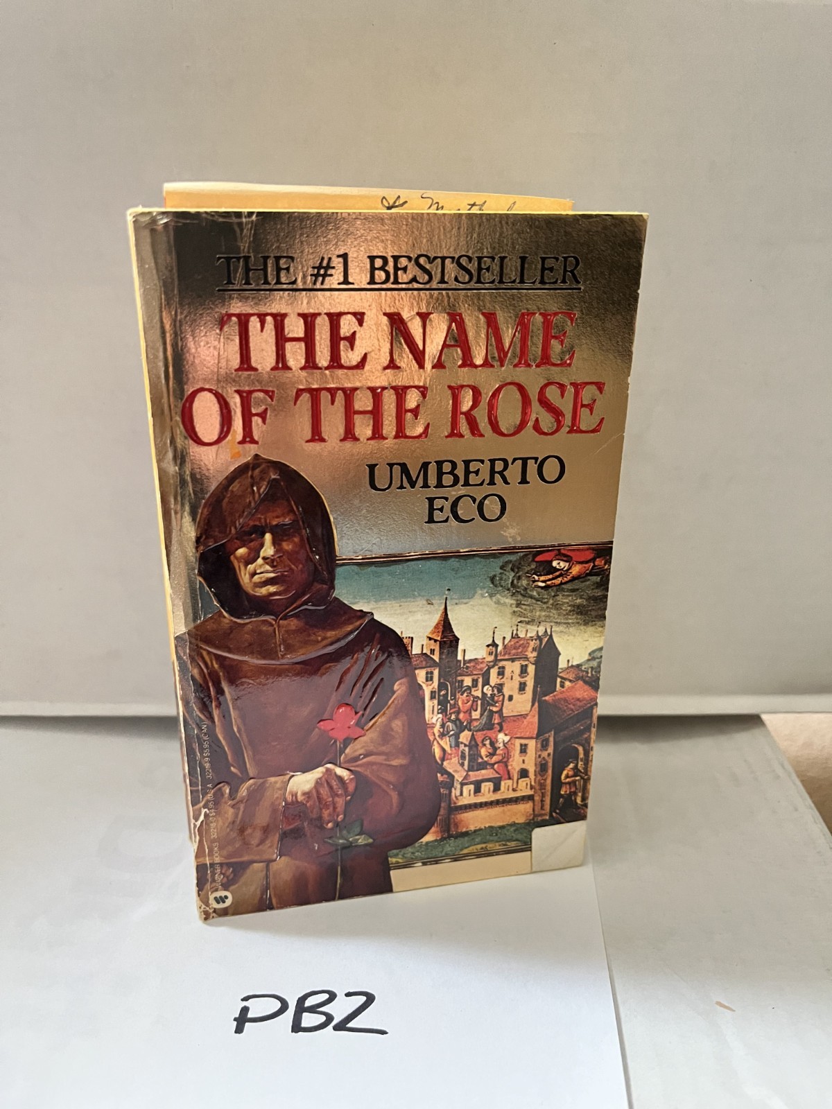 The Name of the Rose By Umberto Eco – Gold Cover 1984 First Warner Press