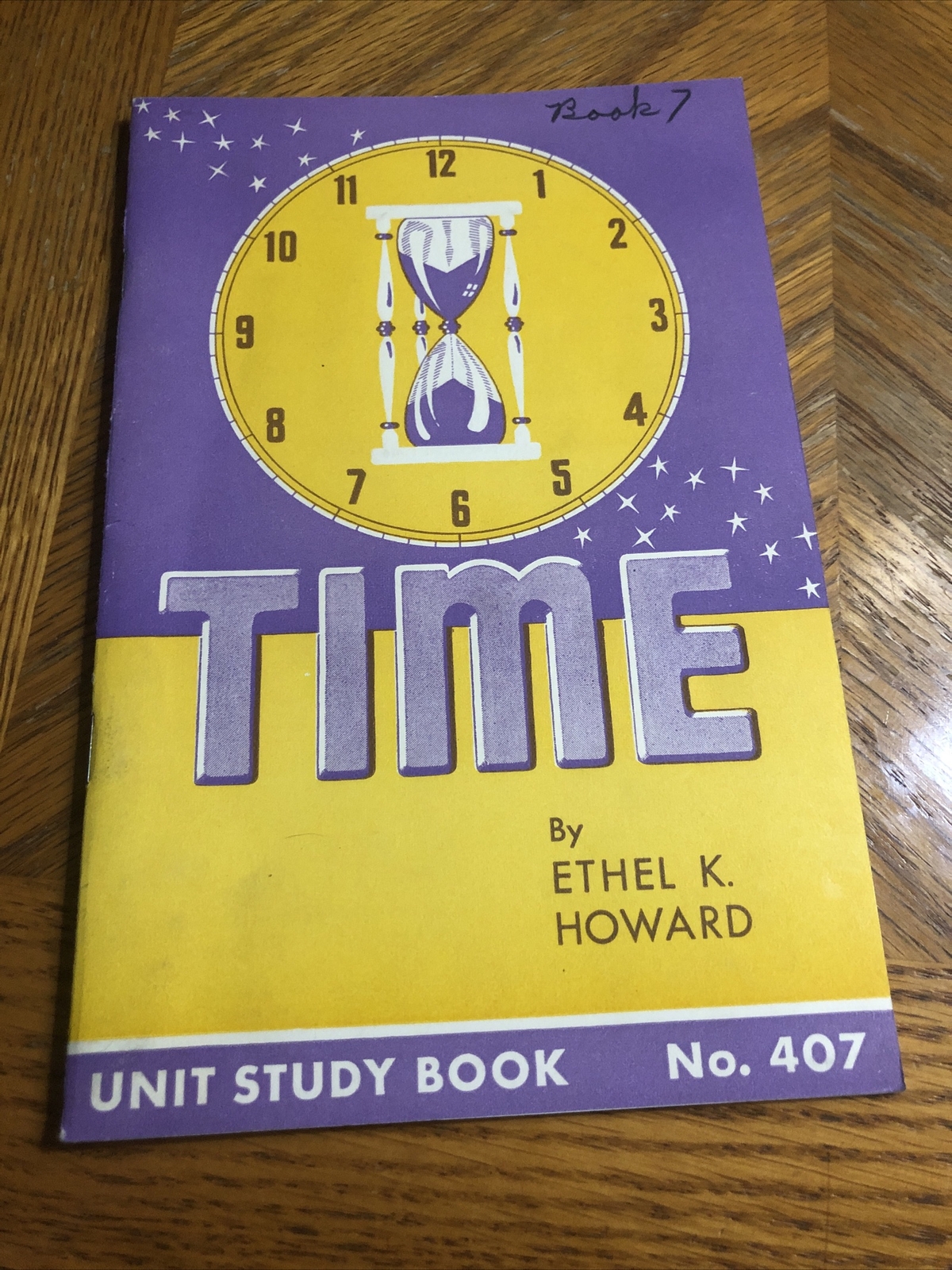 Time, Ethel K. Howard, Unit Study Book 407, 1940 Educational Book Vintage