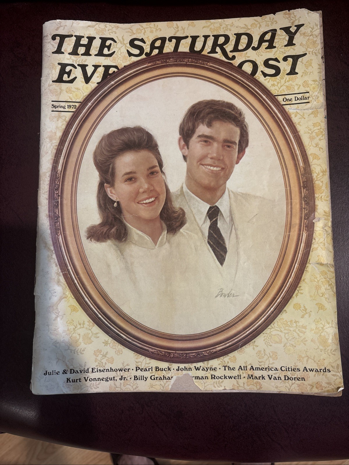 VTG. The Saturday Evening Post Spring 1972 Pearl Buck John Wayne Billy Graham
