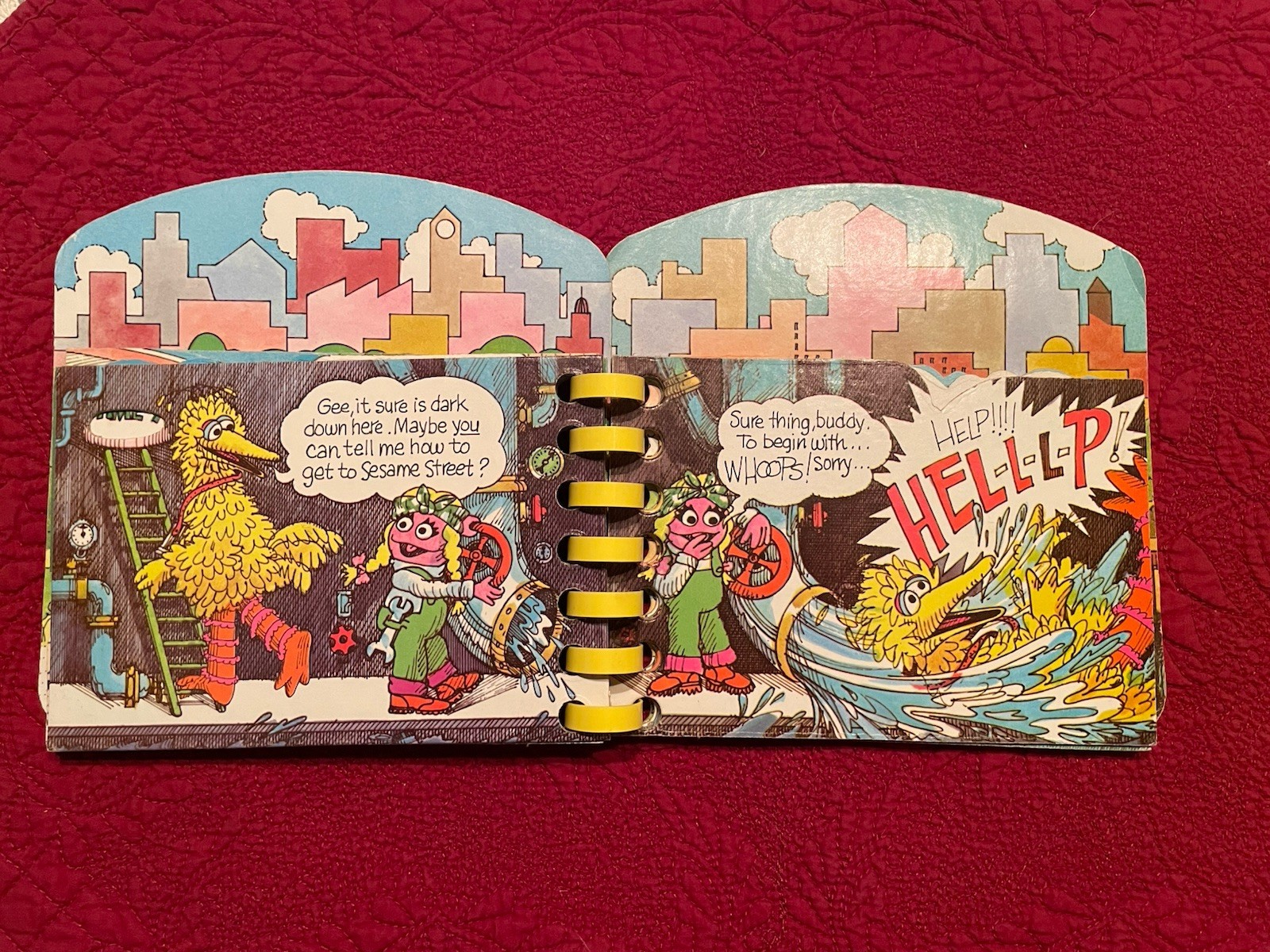 Playskool Board Book Can You Tell Me How To Get To Sesame Street? 1975