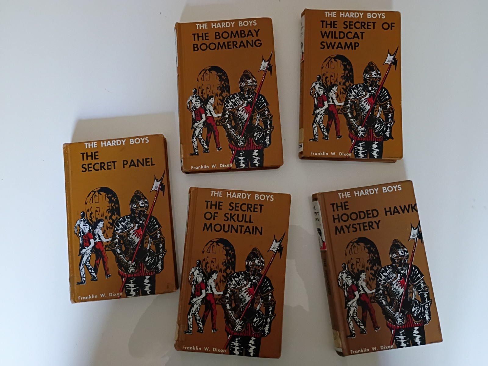 Vintage Lot of 5 The Hardy Boys by Franklin W. Dixon Library Editions
