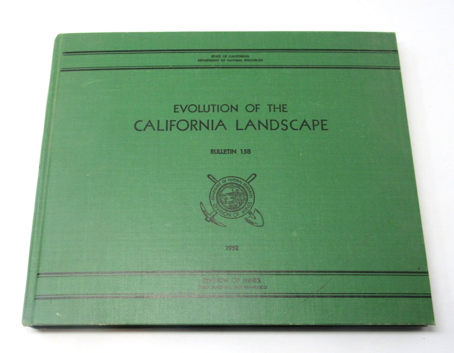 California Division of Mines 1952 California Landscape Geology Maps Photos Data