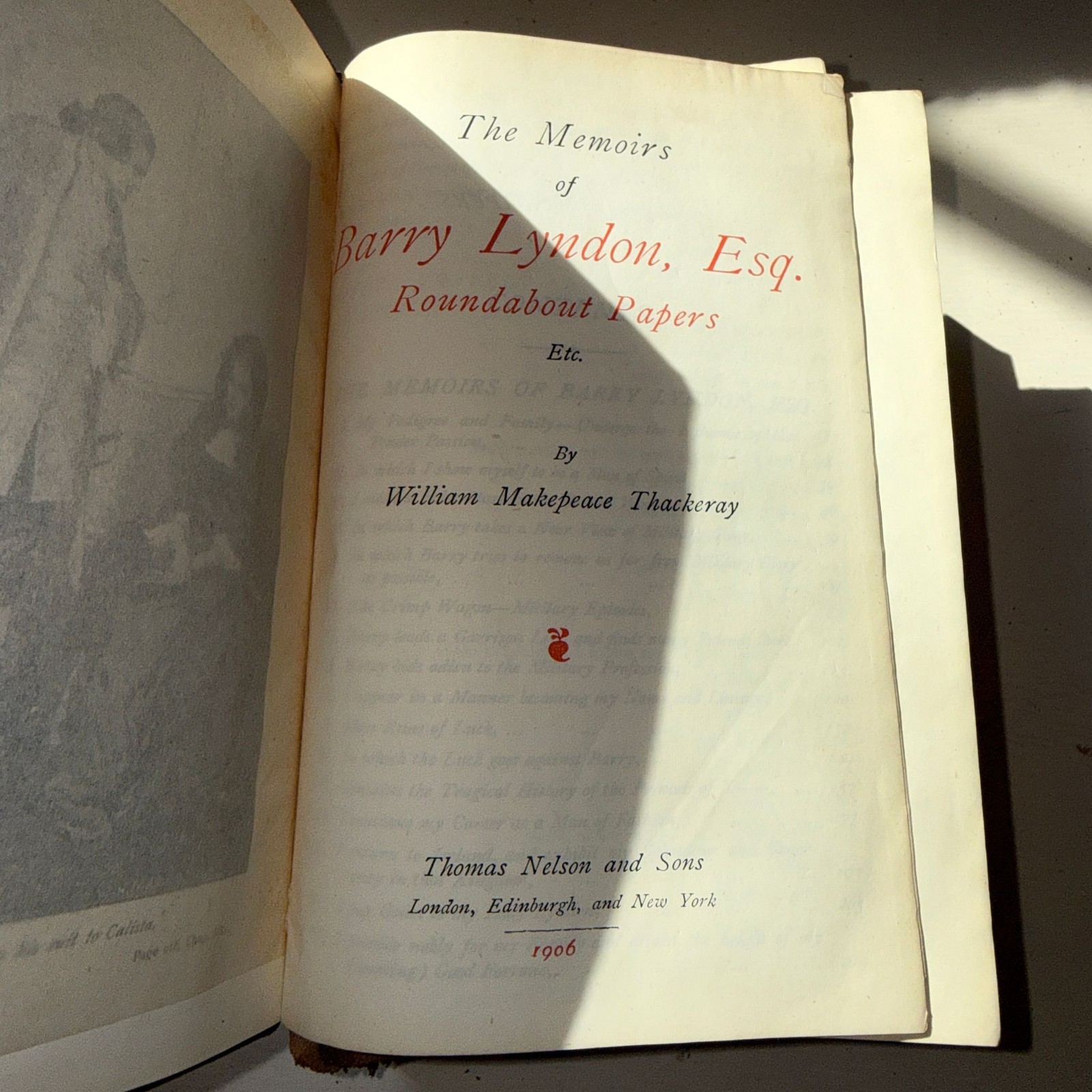 Thackeray 5-Vol Set Barry Lyndon Pendennis Newcomes Philip Virginians Nelson