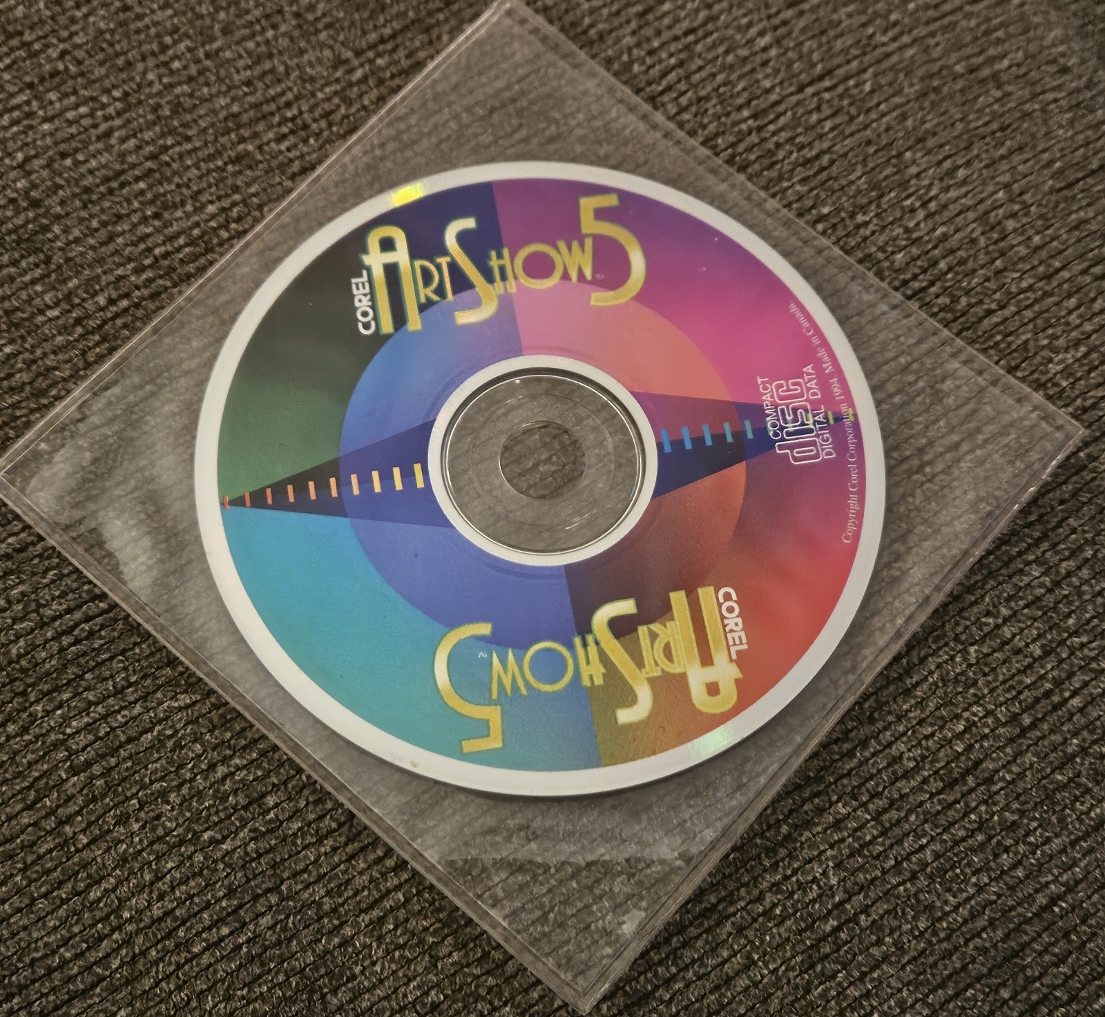 1994 COREL ART SHOW 5 Vintage CD-ROM World Graphic Design Contest Disc Only RARE