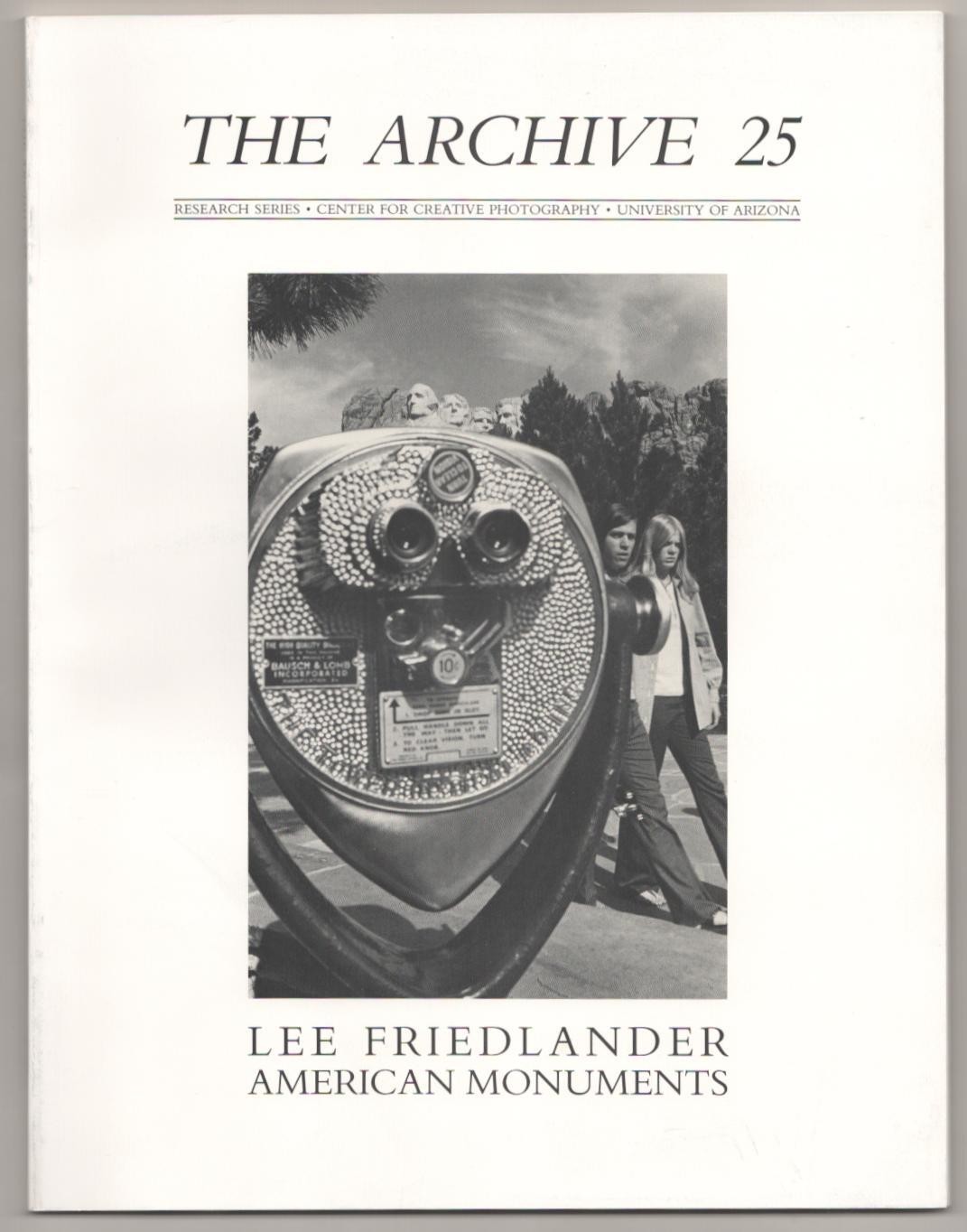 Lee Friedlander The Archive 25 American Monuments 1st Edition Softcover #185017