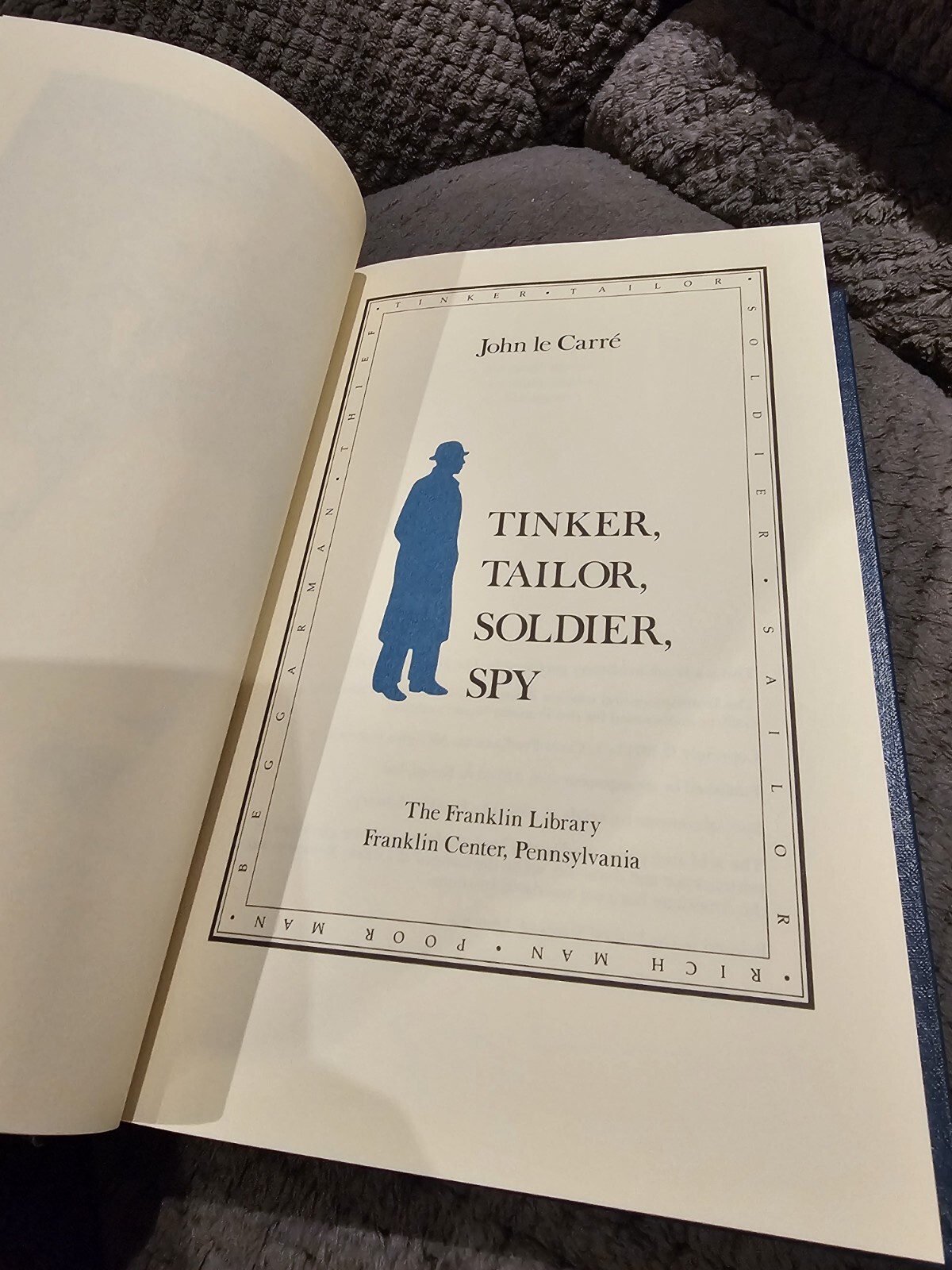 JOHN LE CARRE TINKER TAILOR SOLDIER SPY MYSTERY Franklin Library Illustrated