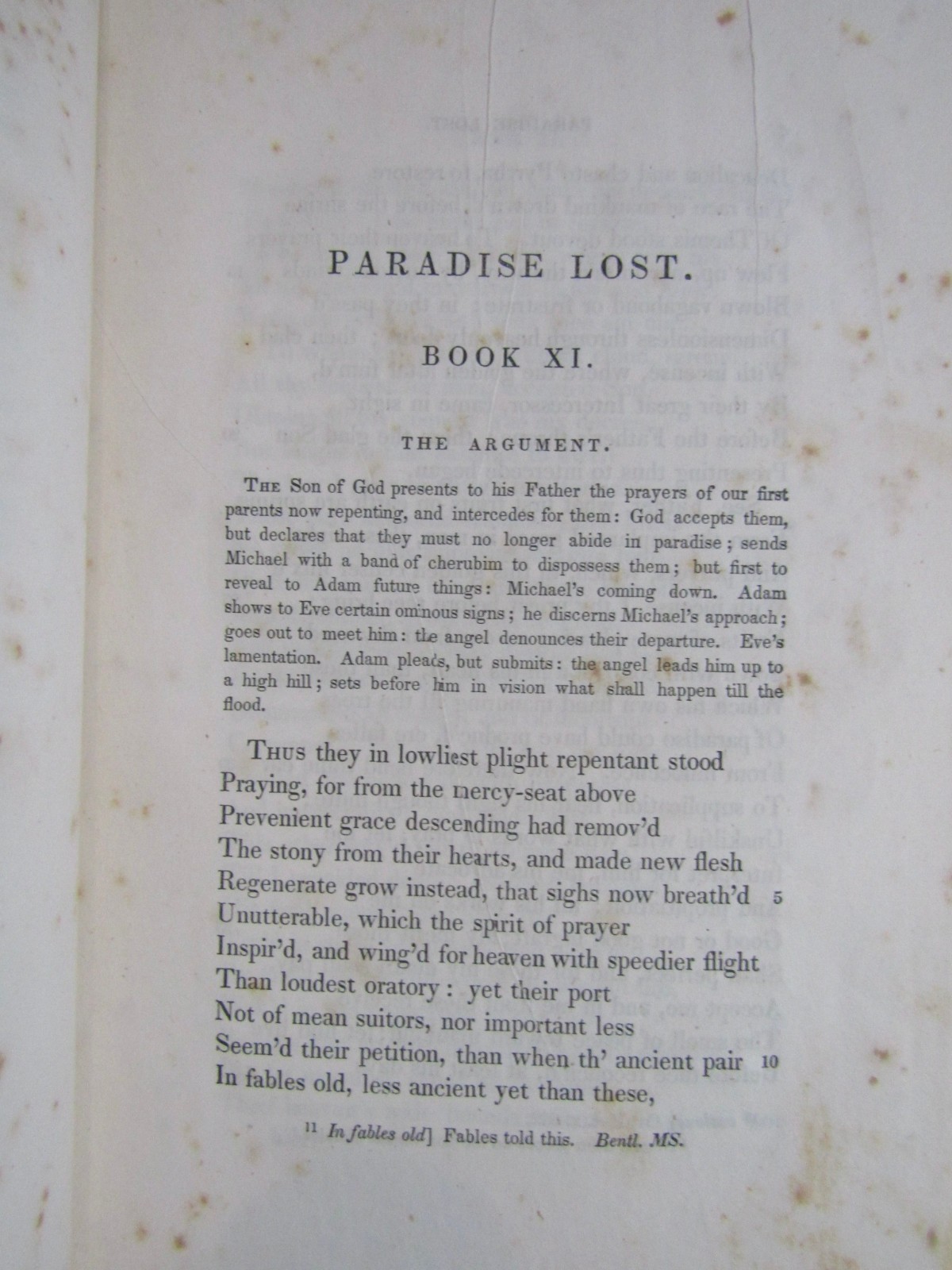 1838 POETICAL WORKS OF JOHN MILTON VOL II ONLY Greensborough Bookplate