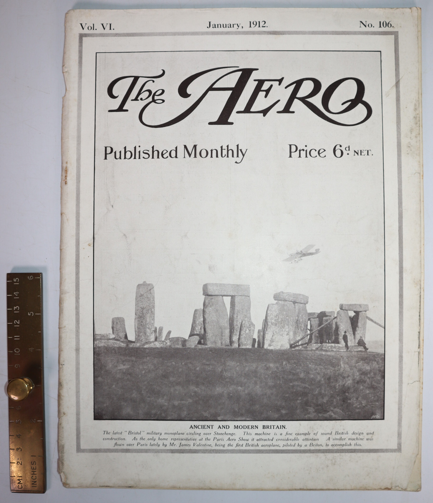 1912 The Aero Flying January Vol VI No 106 Airship Lake Lucerne Chanute Glider