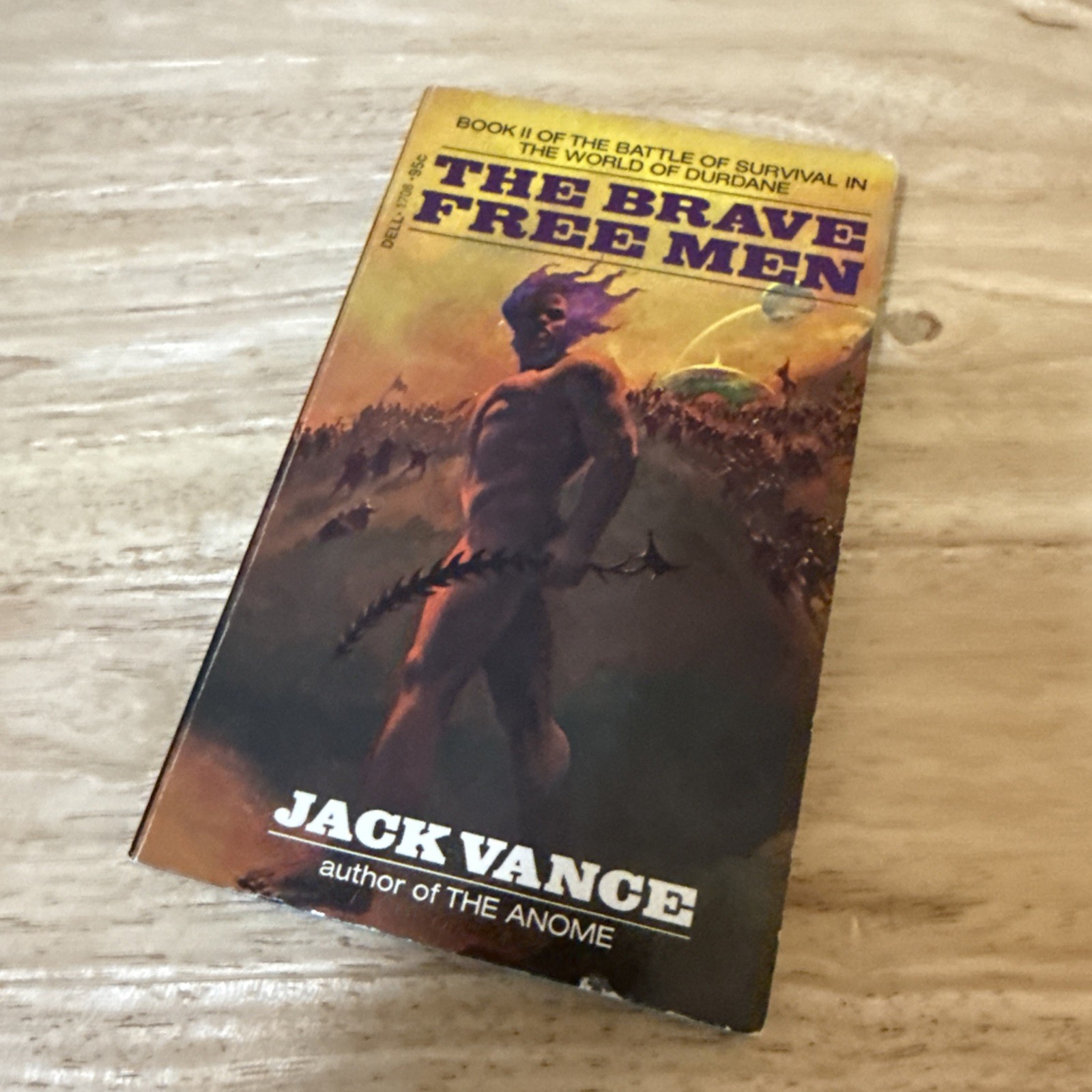 1973 Dell – The Brave Free Men by Jack Vance 1st Printing Paperback Book