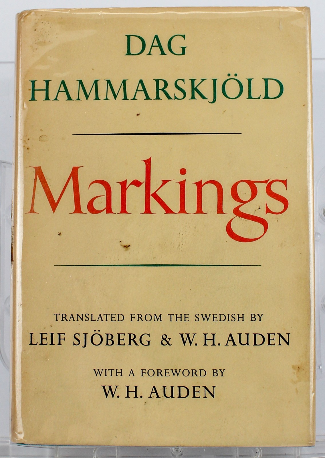 Dag Hammarskjold Markings HC DJ 1964 5th Printing Knopf W.H. Auden Swedish