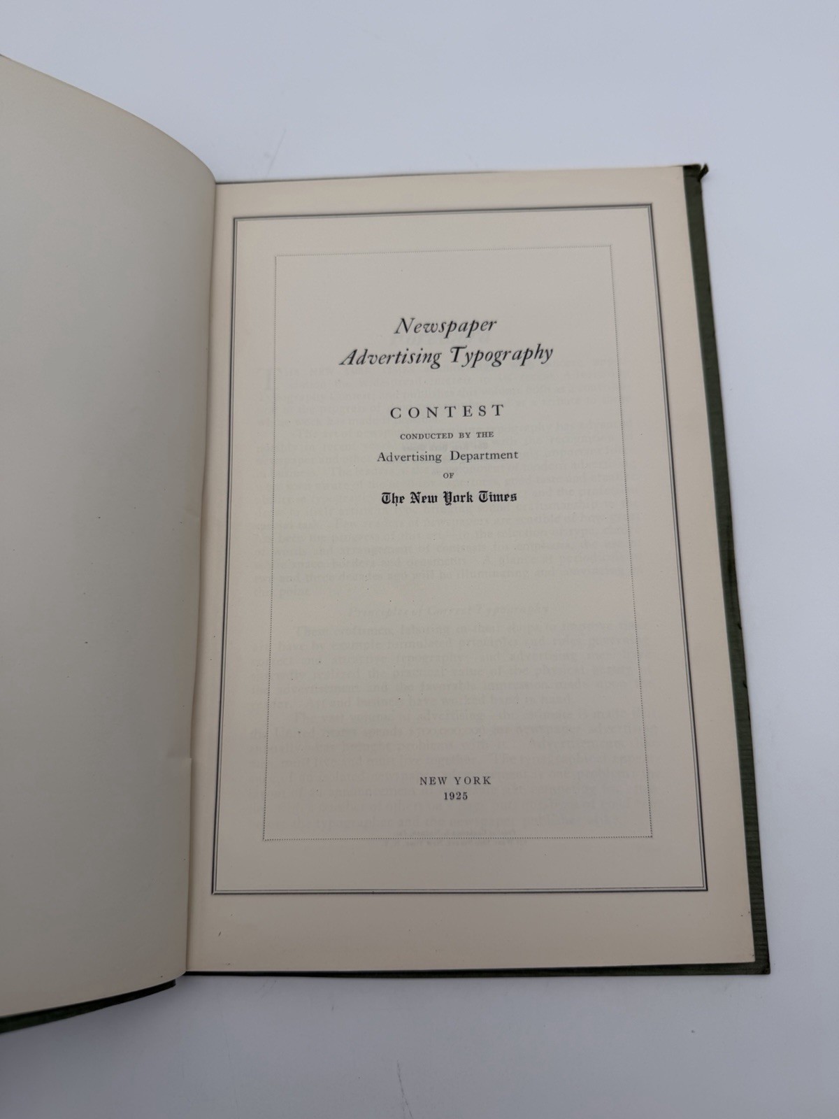 1925 Newspaper Advertising Typography New York Times Printing Design Book