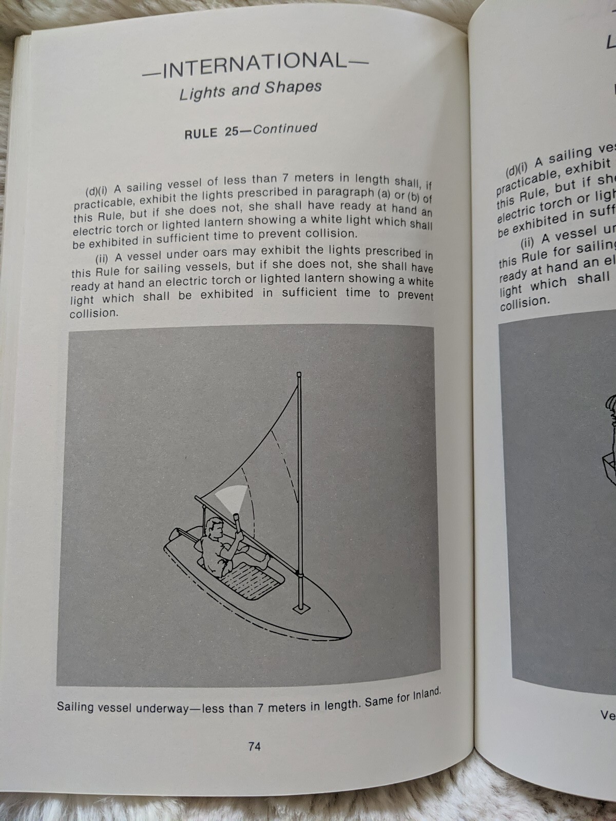 U.S. Coast Guard Navigation Rules International-Inland Vintage Water Unique