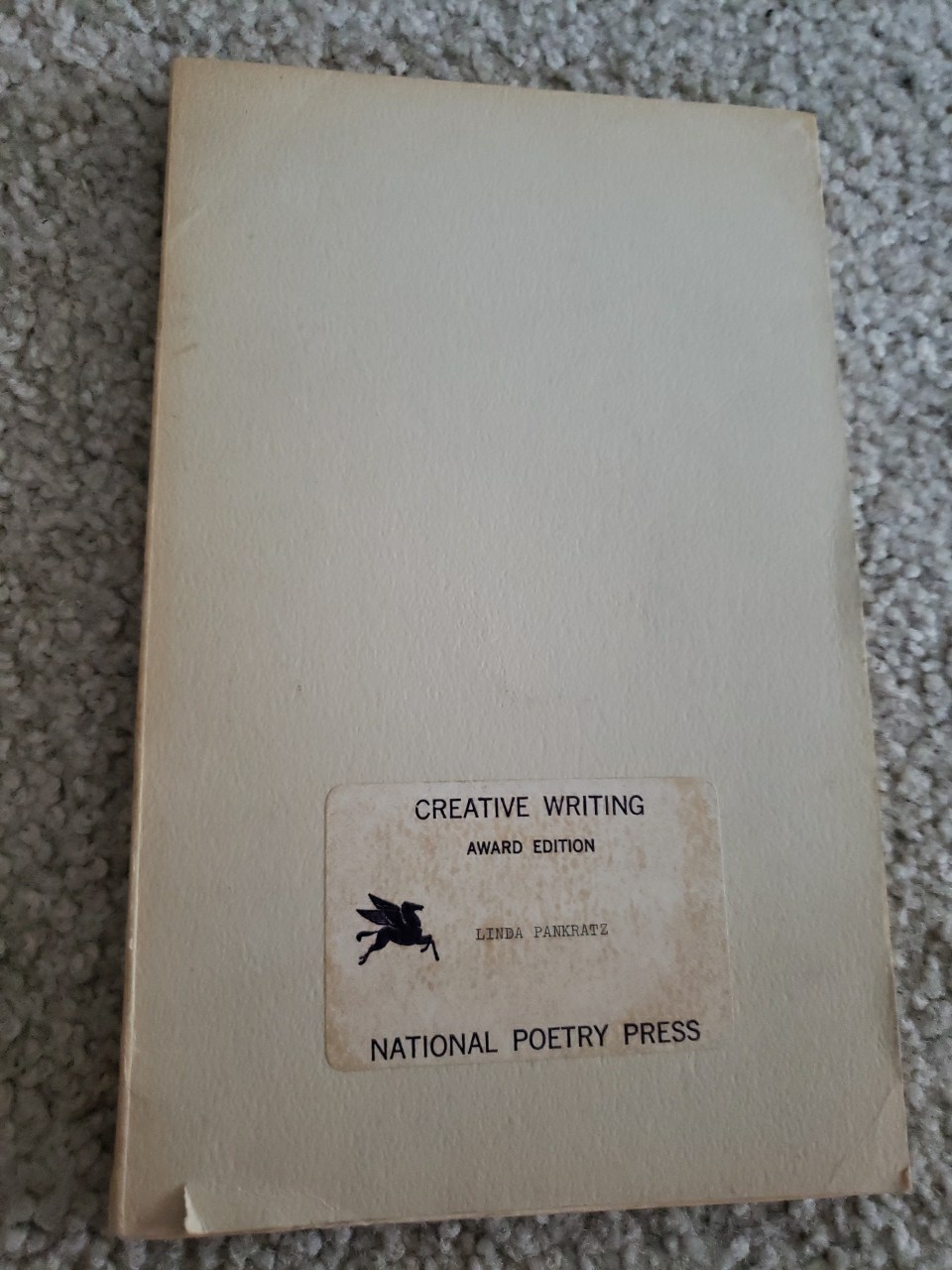 Creative Writing Award Edition 1975 National Poetry Press Assorted Authors Poems