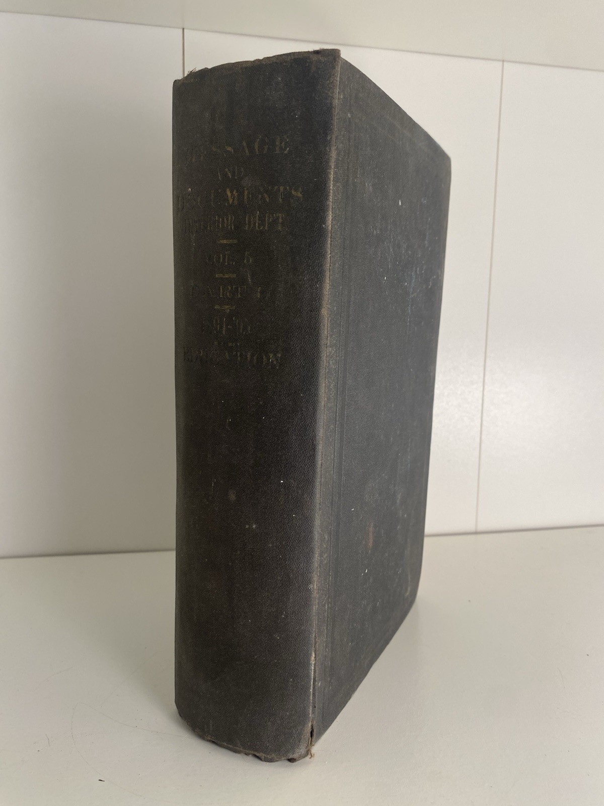 1896 Report Of The Secretary Of The Interior Of The US Congress Vol V Part 1