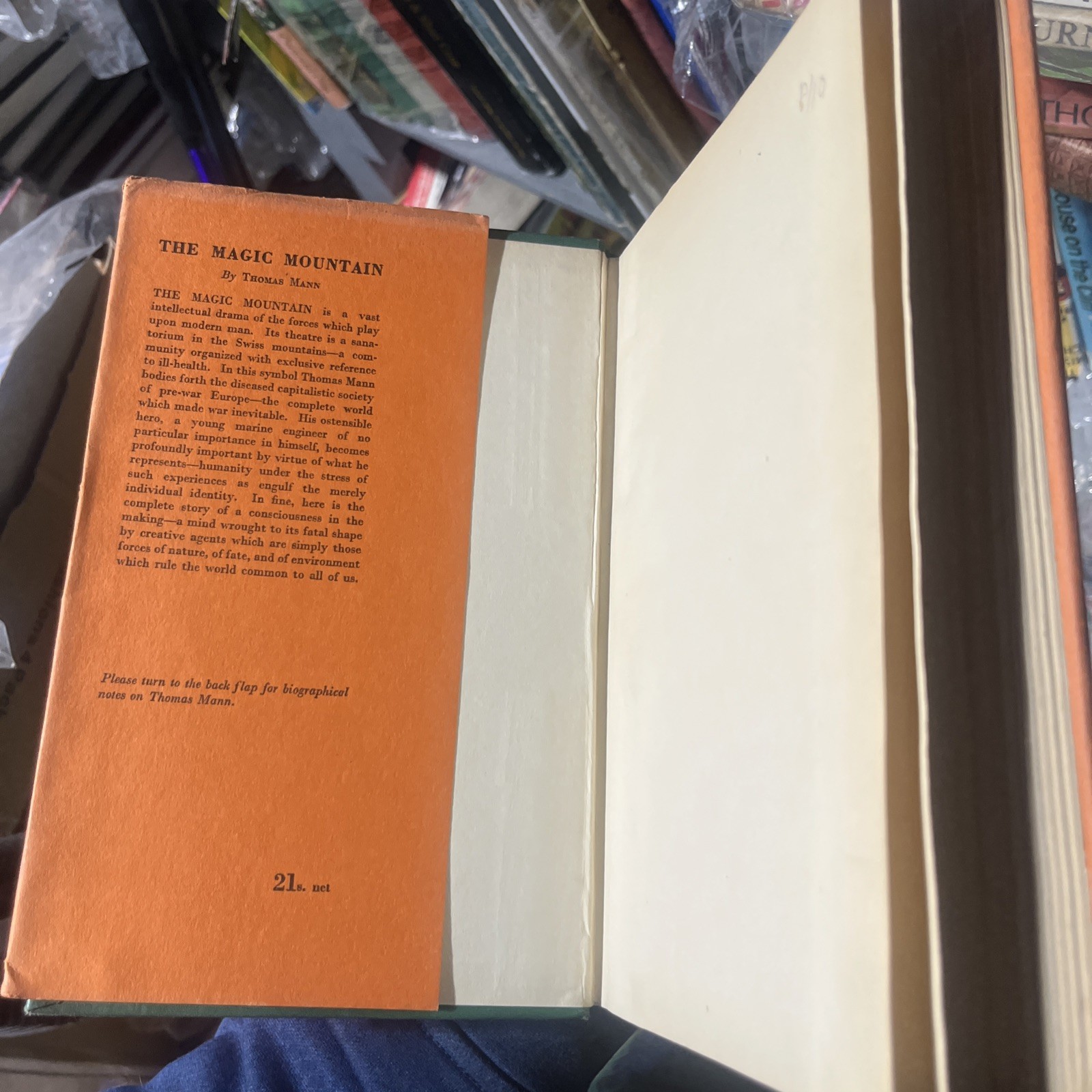 The Magic Mountain by Thomas Mann 1946 Secker & Warburg UK EDITION HC DJ Vtg 40s