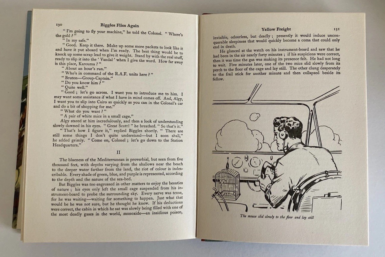 W E Johns‘ Biggles Flies Again Pub Thames For Modern Library 1950 V Scarce Thus