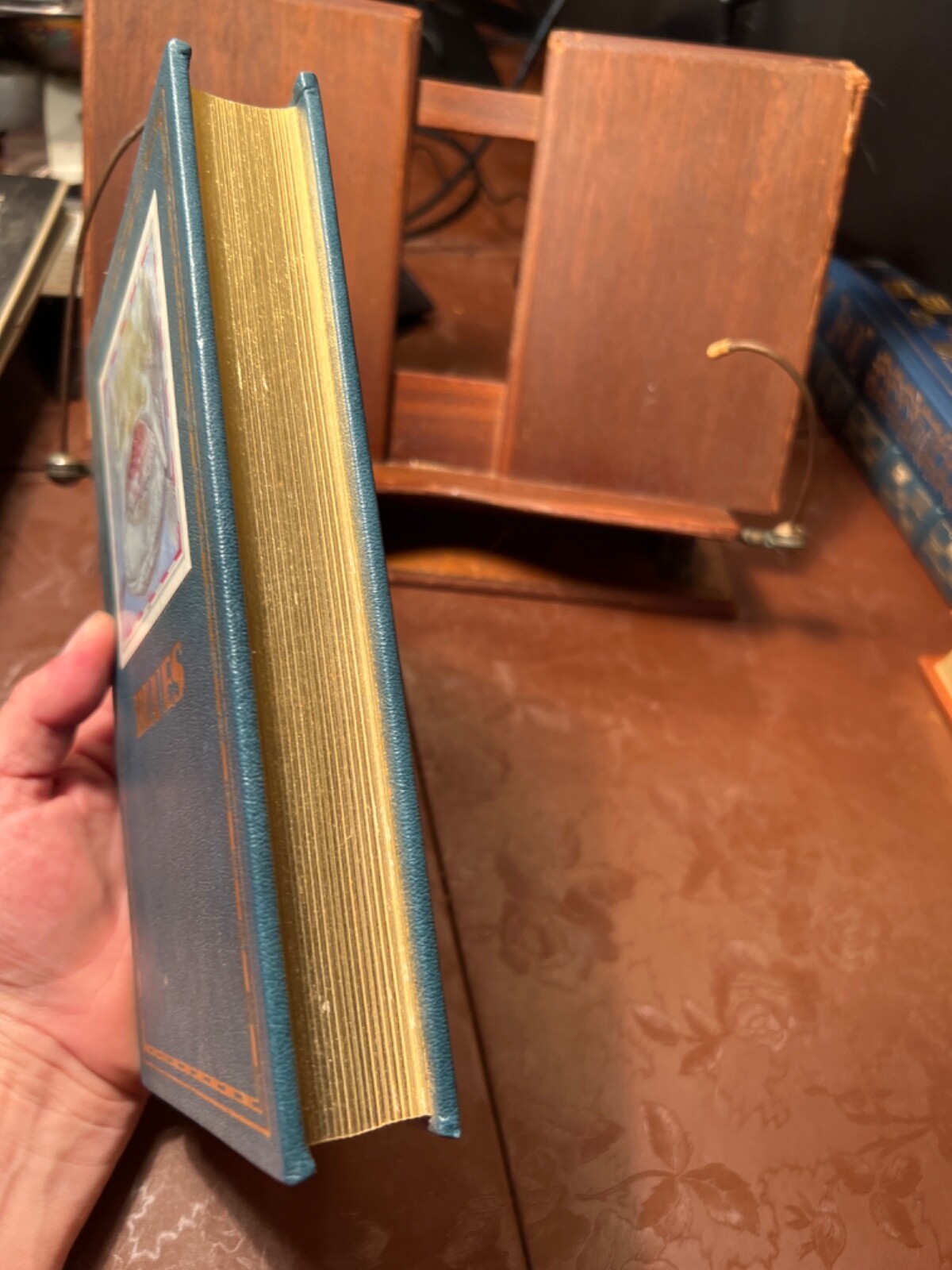 HTF Signed Fine Leather Decorated John Hersey “Blues” Fishing 1st Edition Gift !