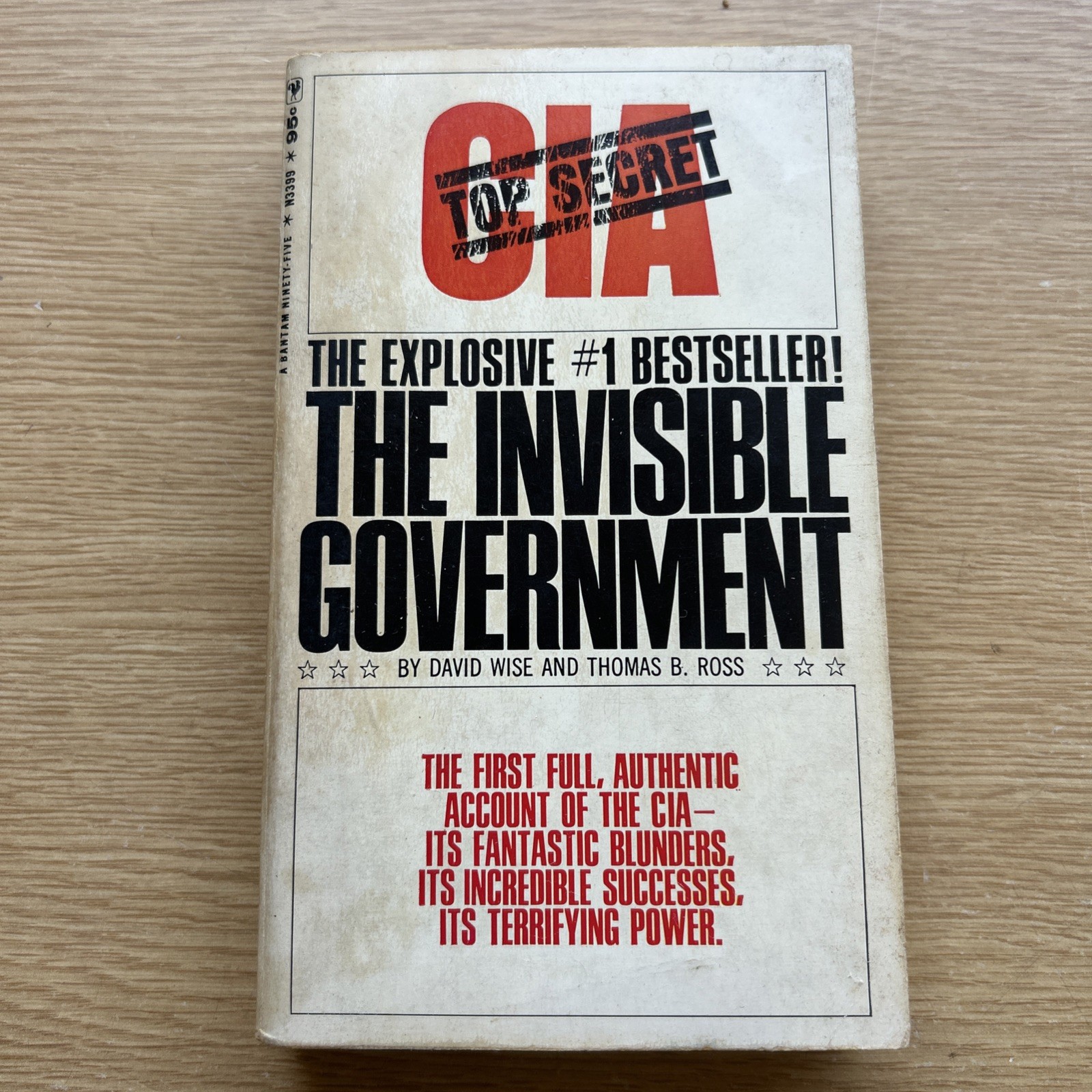 CIA Top Secret: The Invisible Government By David Wise Vintage 1965 Paperback