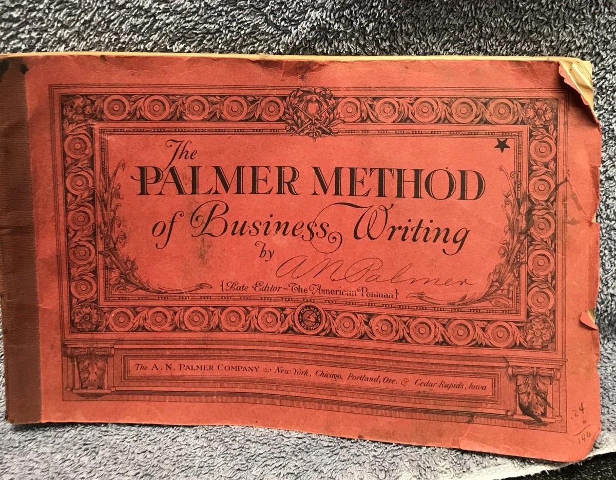 1929 The Palmer Method of Business Writing by A.N. Palmer Paperback Book