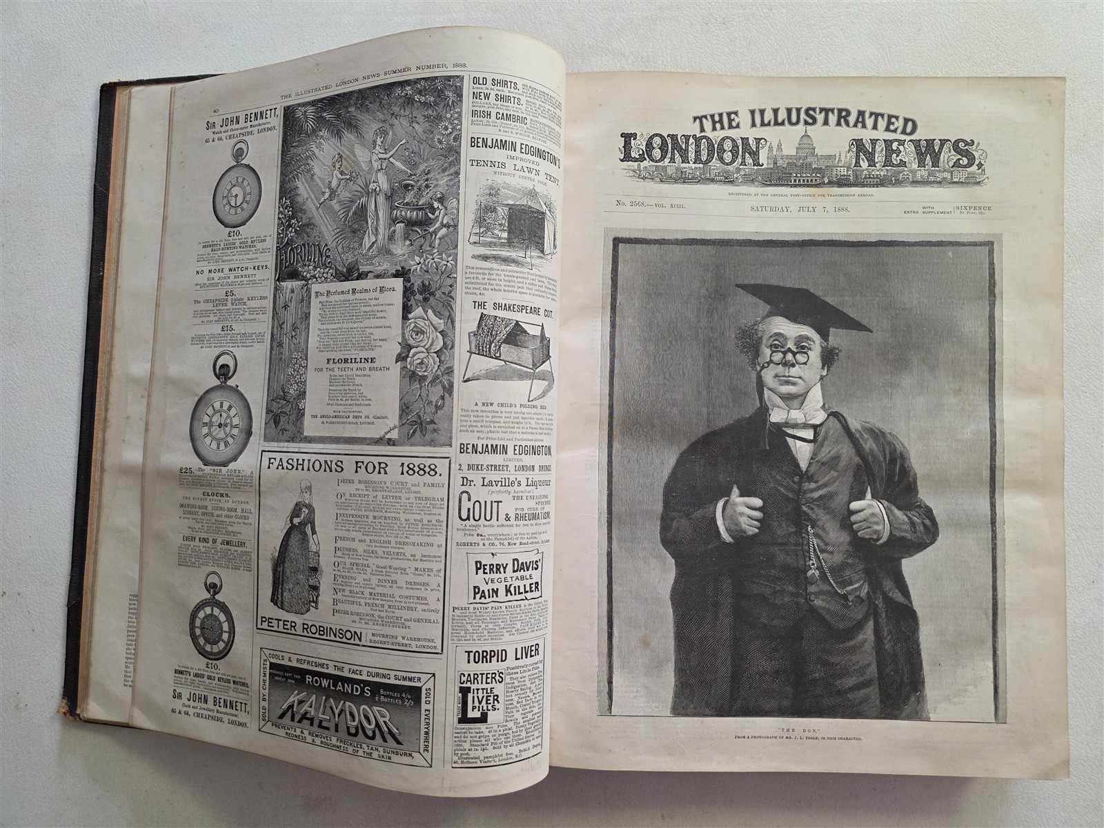 London Illustrated News 1888 July-December Half Year Bound Weekly Newspapers