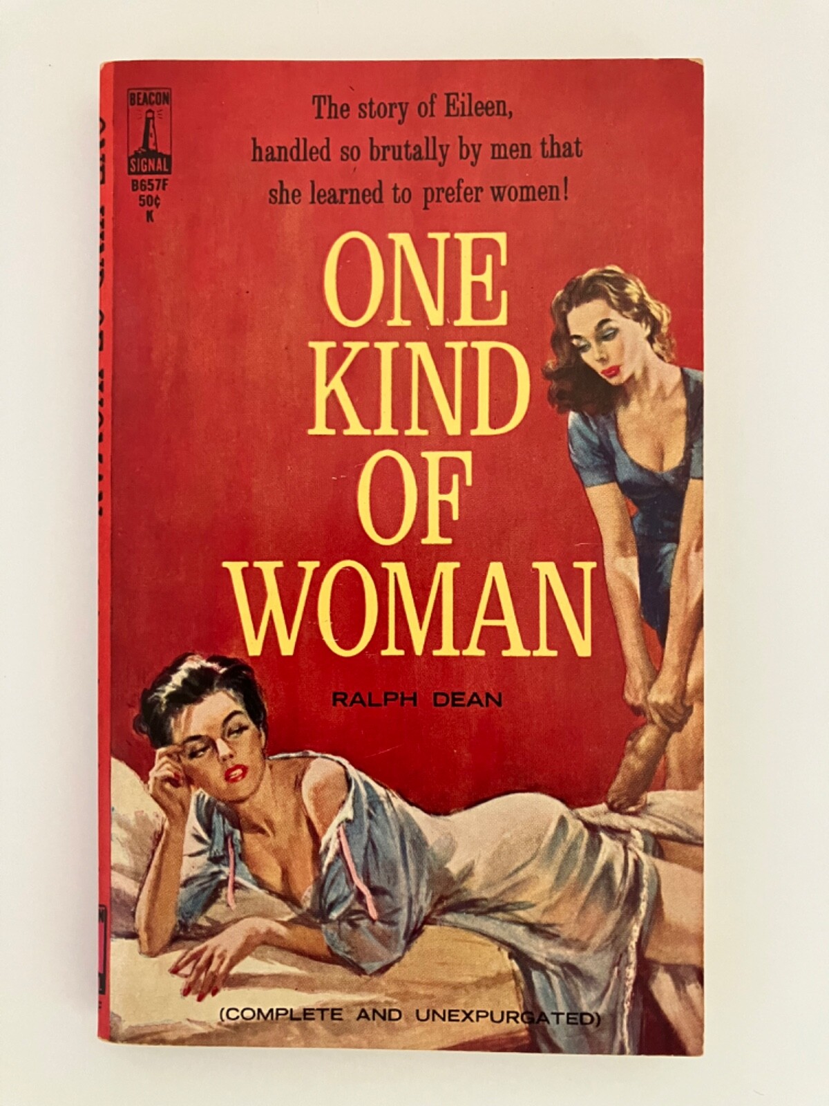 Vintage Lesbian Pulp~ONE KIND OF WOMAN~by Ralph Dean 1963 PAUL RADER cover art
