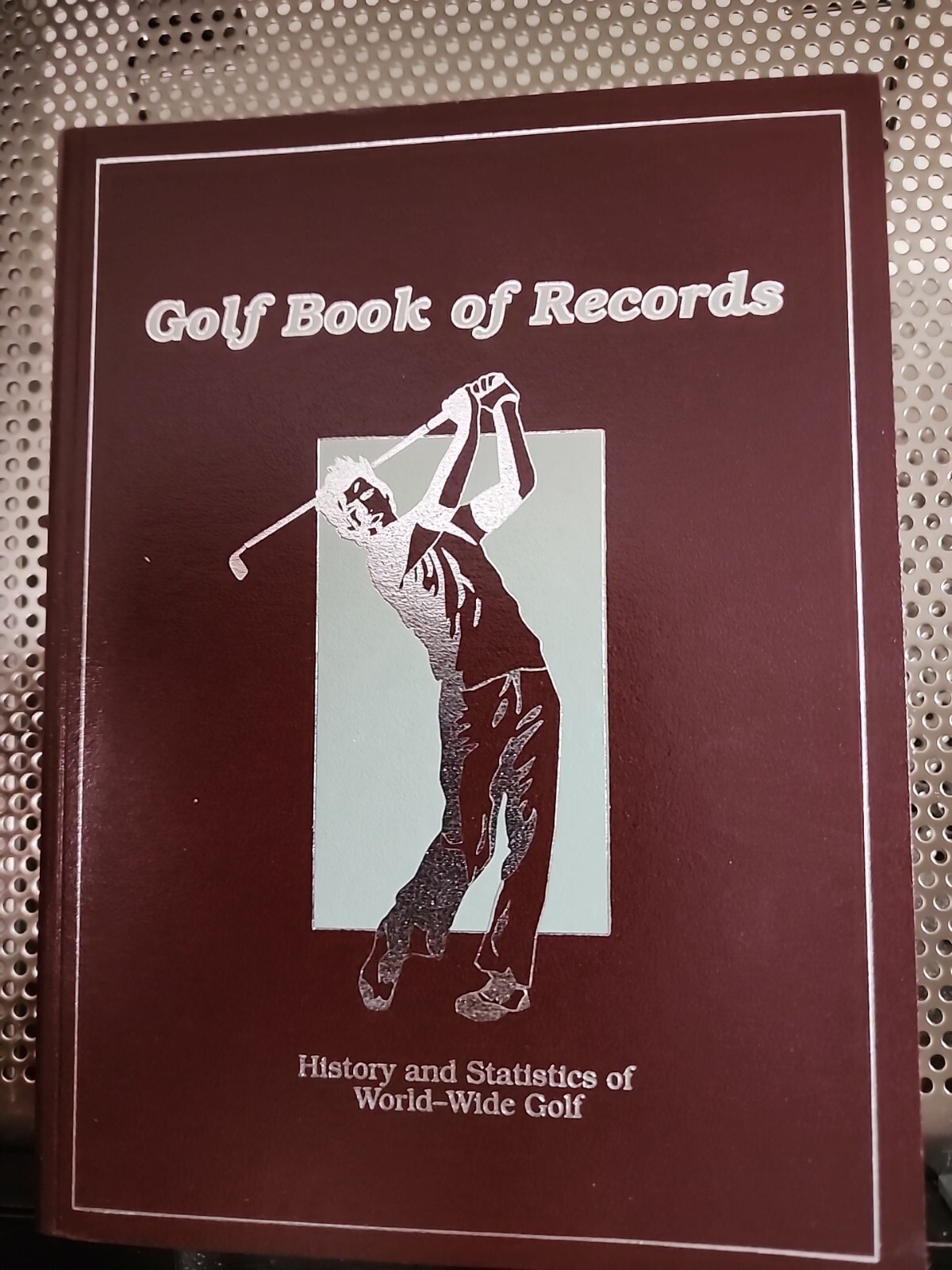 GOLF BOOK OF RECORDS By Douglas Billian 1989 HISTORY & STATISTICS RARE