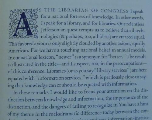 Gresham’s Law: Knowledge or Information?