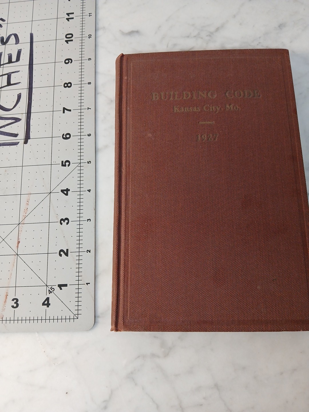 Antique Building Code Book 1927 Kansas City, Missouri Building Codes