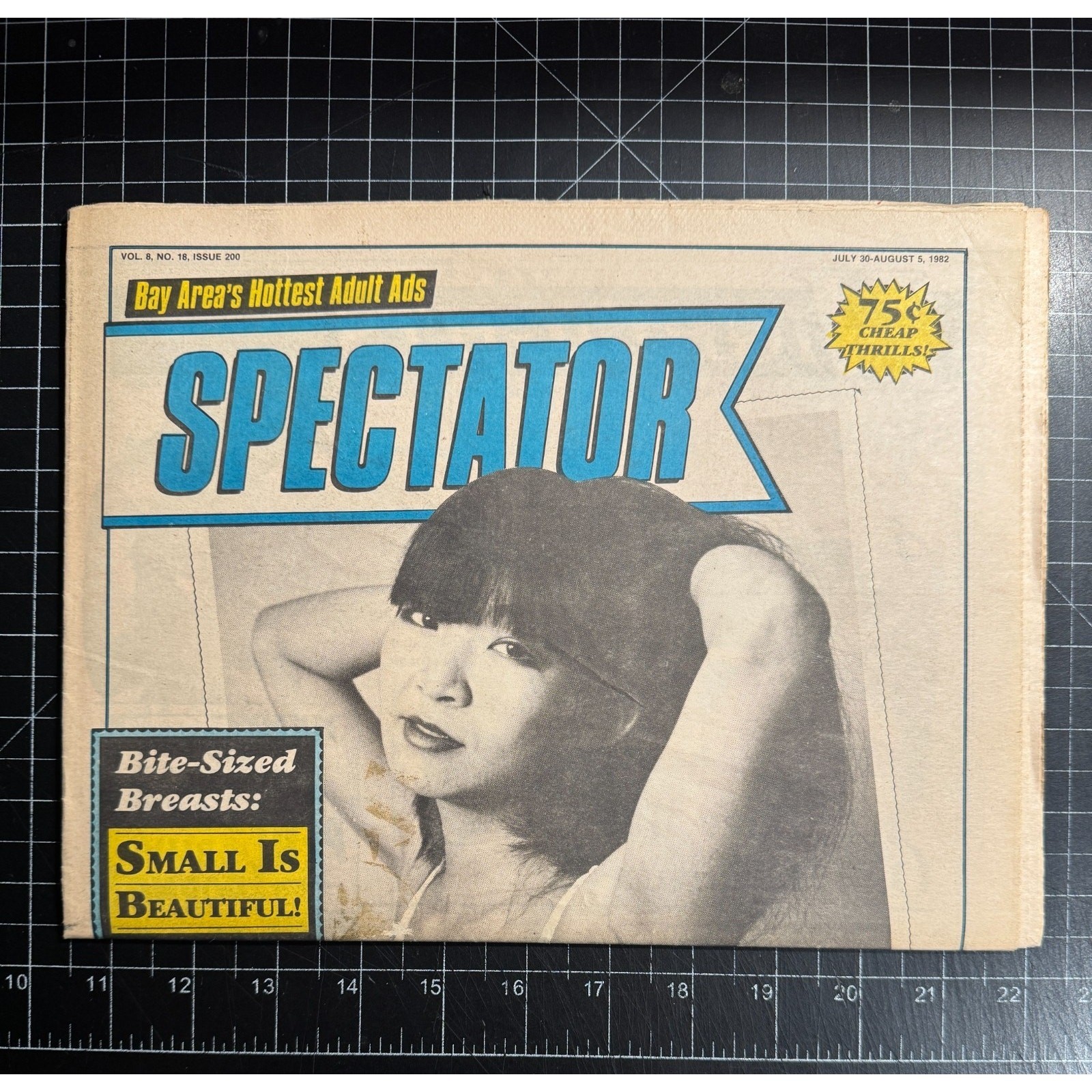RARE – the Spectator v8n18 Issue 200 Uncirculated Bay Area News 7/30/82 DIRTY Re