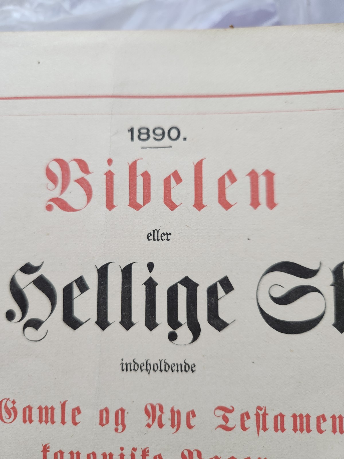 A. J. Holman & Co. 1890 Danish Leather Illustrated Bible Gustave Doré