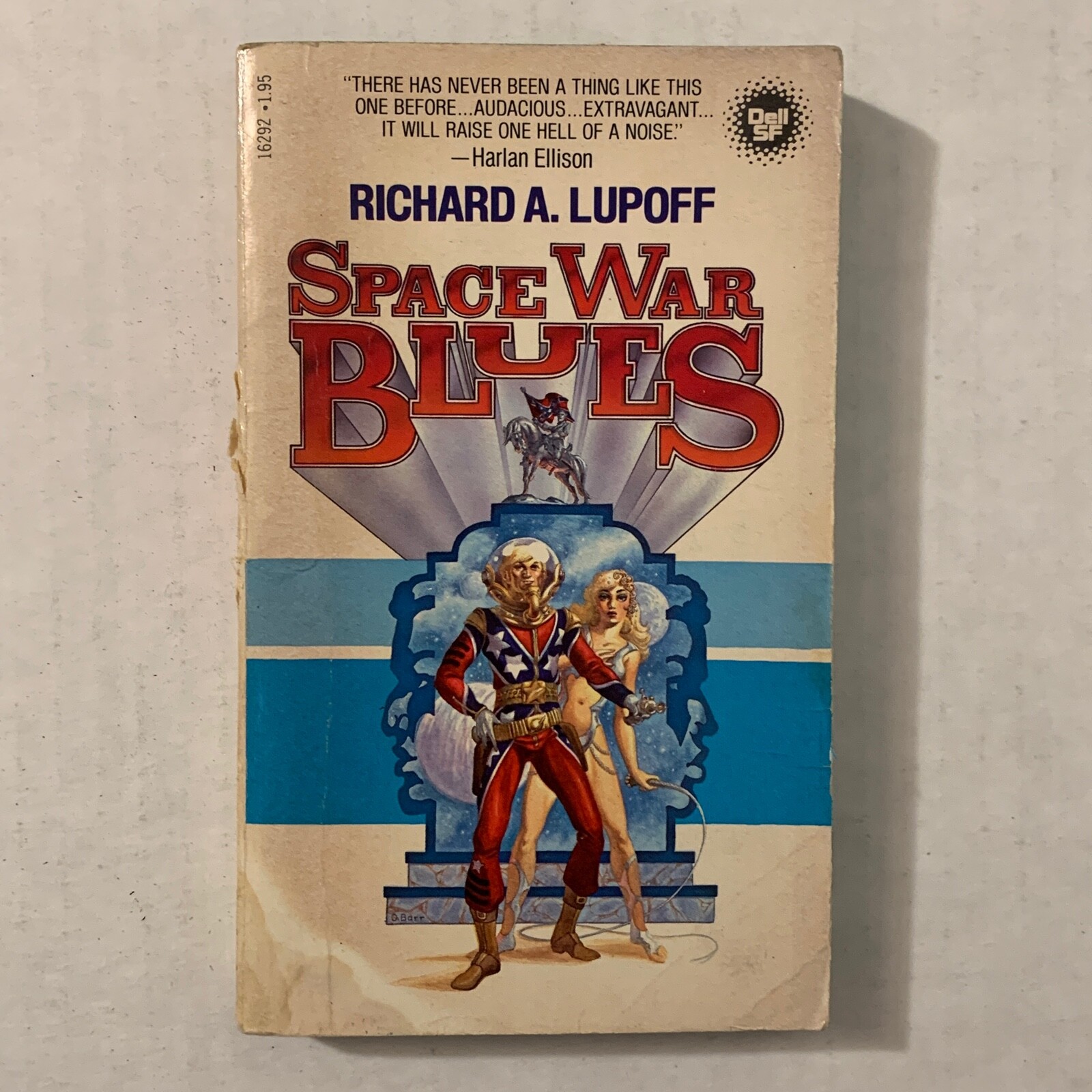 SIGNED Space War Blues Richard A Lupoff Vintage Paperback Book 1st Edition 1978